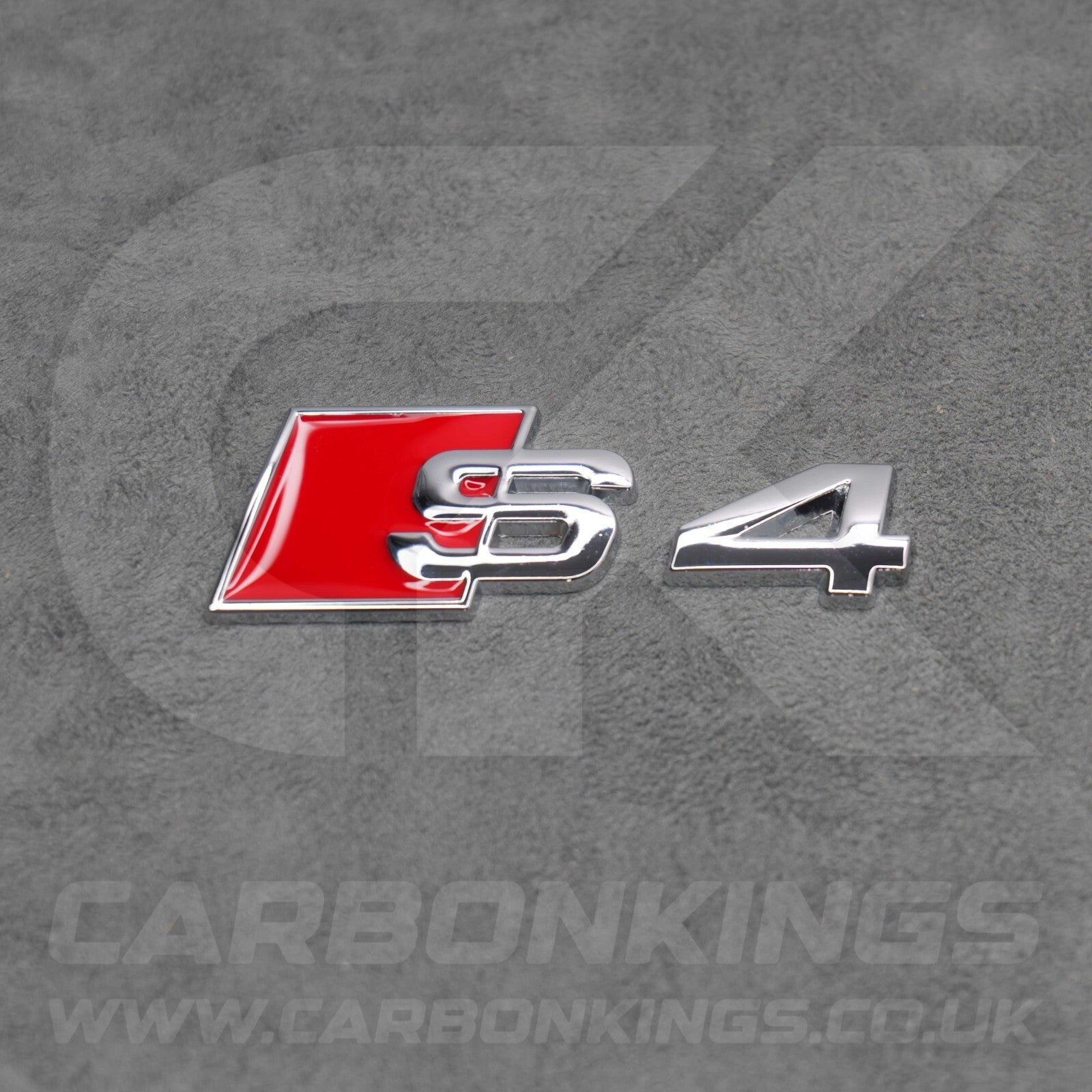Audi S4 Silver Chrome Boot Rear Badge Letters Logo Emblem S 4A 8D 8E 8H 8W