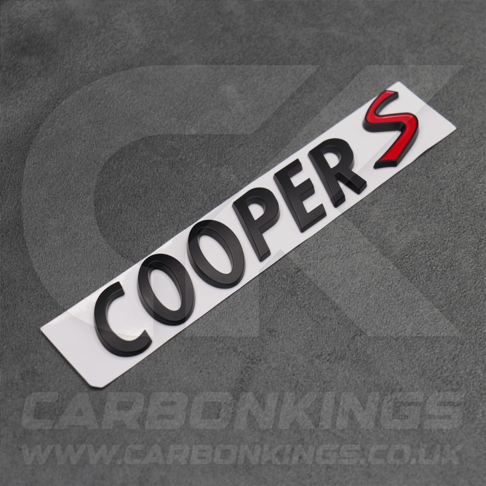 Matte Black Mini Cooper S Boot Badge Letters R53 R56 F56 R55 R52 R57 R58 R59 R60