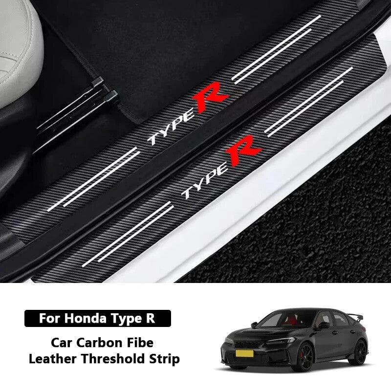 Honda Civic Type R Carbon Fibre Anti Scratch 4 Door Sill Protectors Integra