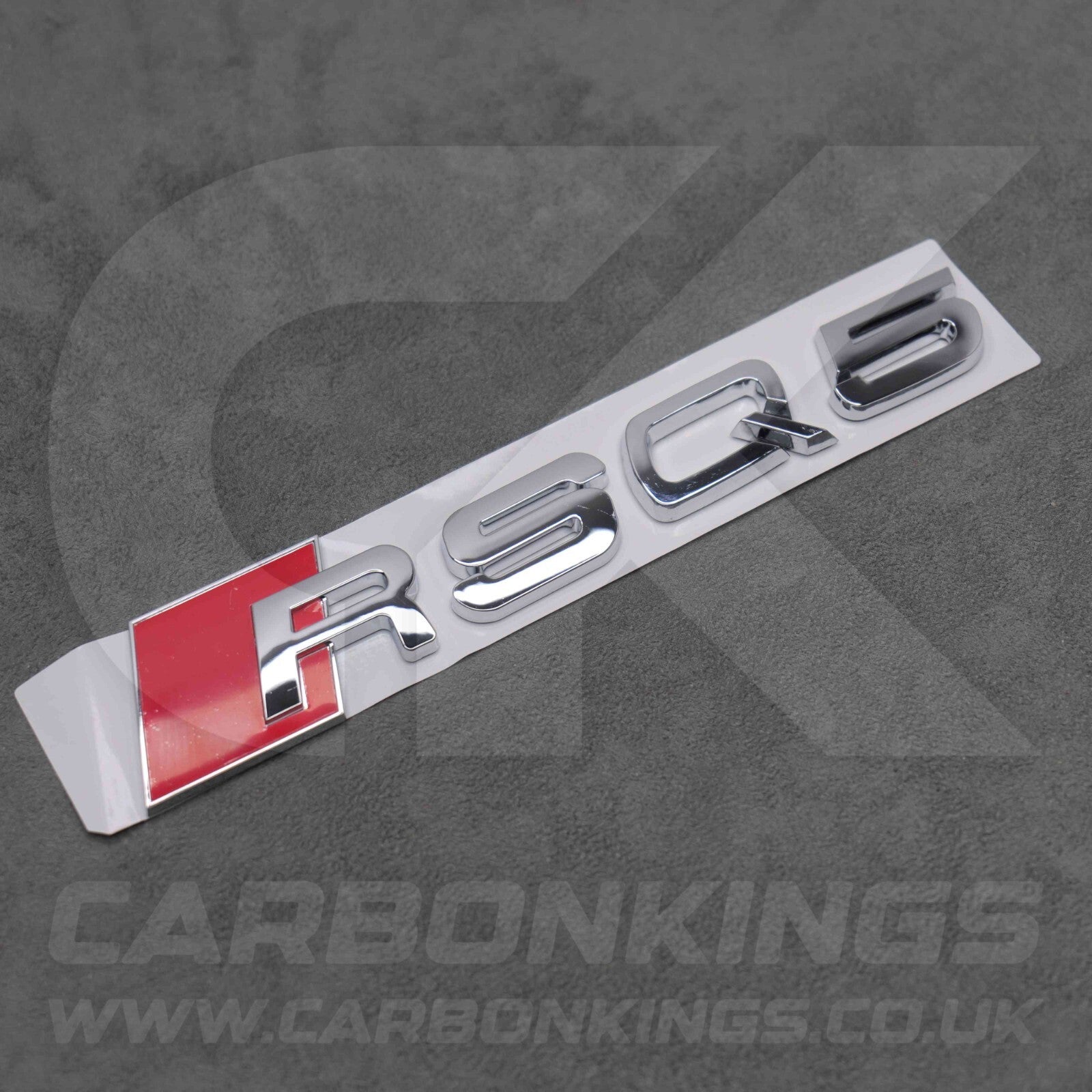 148 x 37mm Audi RSQ5 Chrome / Silver Boot Rear Badge Letters Emblem S 8R FY 80A