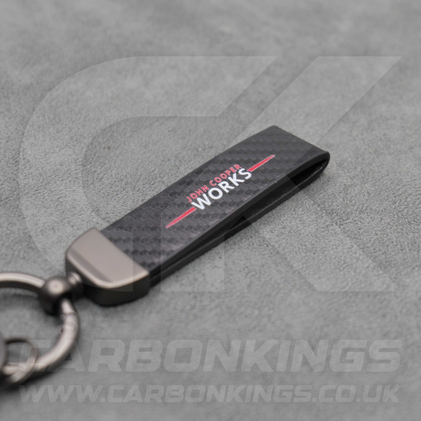 Mini JCW Carbon Fibre Key Ring Chain John Cooper Works Premium & Durable