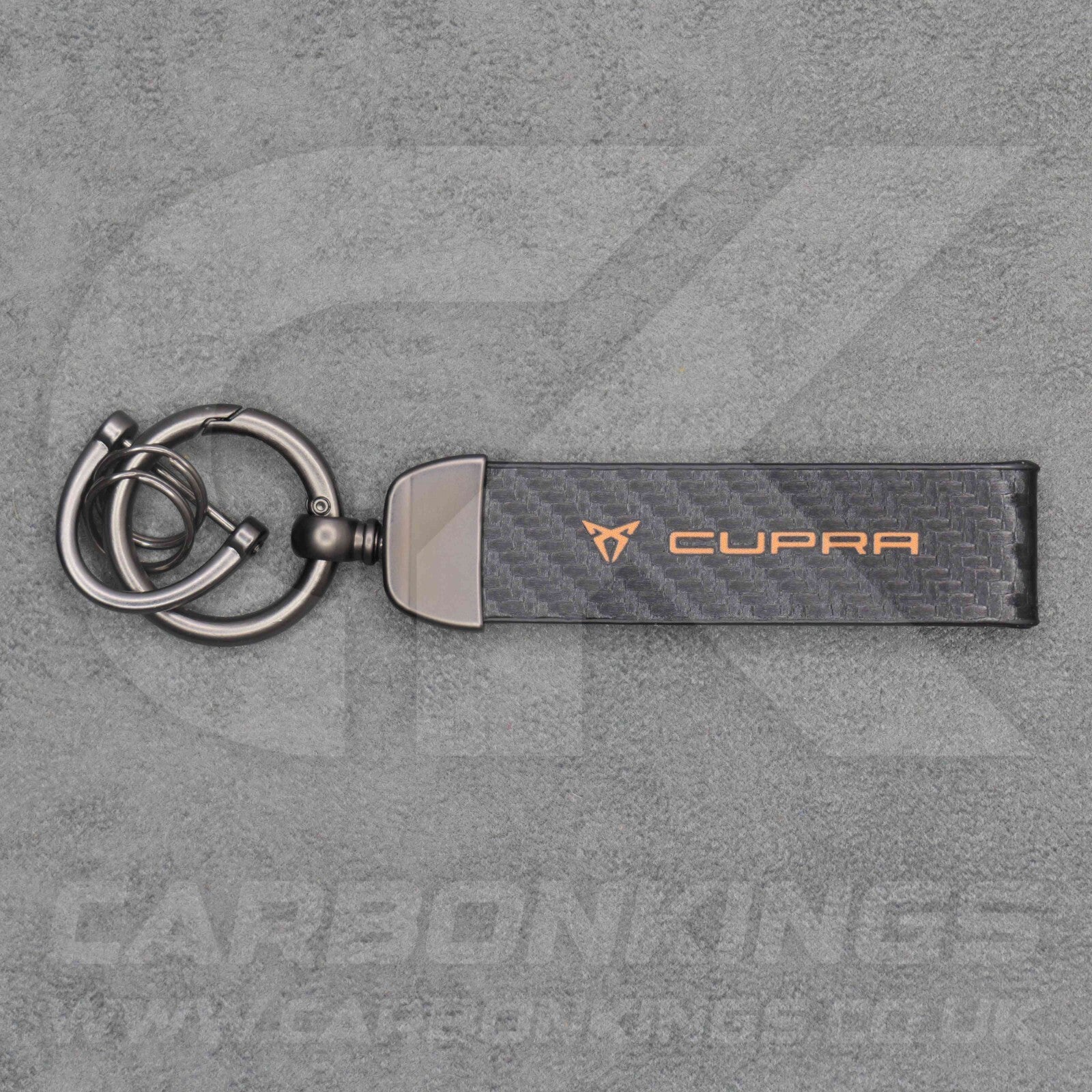 CUPRA Carbon Fibre Key Ring Chain Born Ateca Leon Formentor Tavascan Terramar VZ