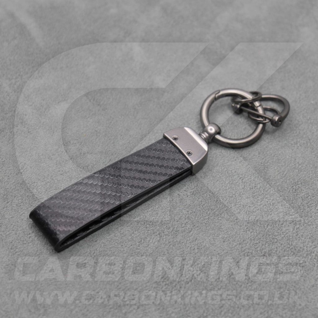Tesla Carbon Fibre Style Key Ring Chain Model S 3 X Y Premium Durable