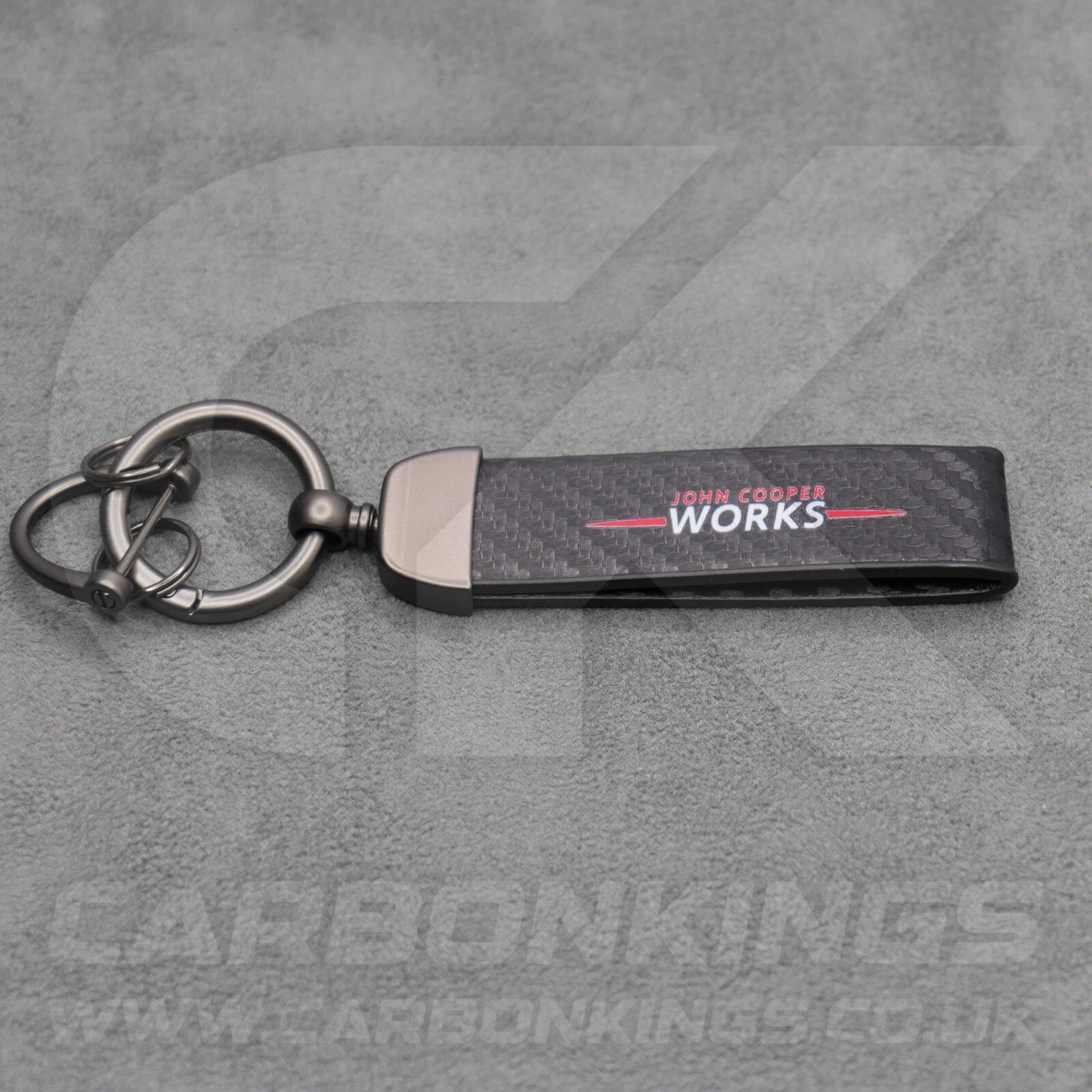 Mini JCW Carbon Fibre Key Ring Chain John Cooper Works Premium & Durable