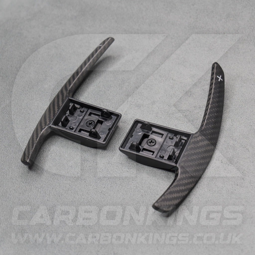 Satin Carbon Fibre Shifter Paddles for BMW M3 M4 M2 F80 F82 F87 M5 M6 X5M X6M M