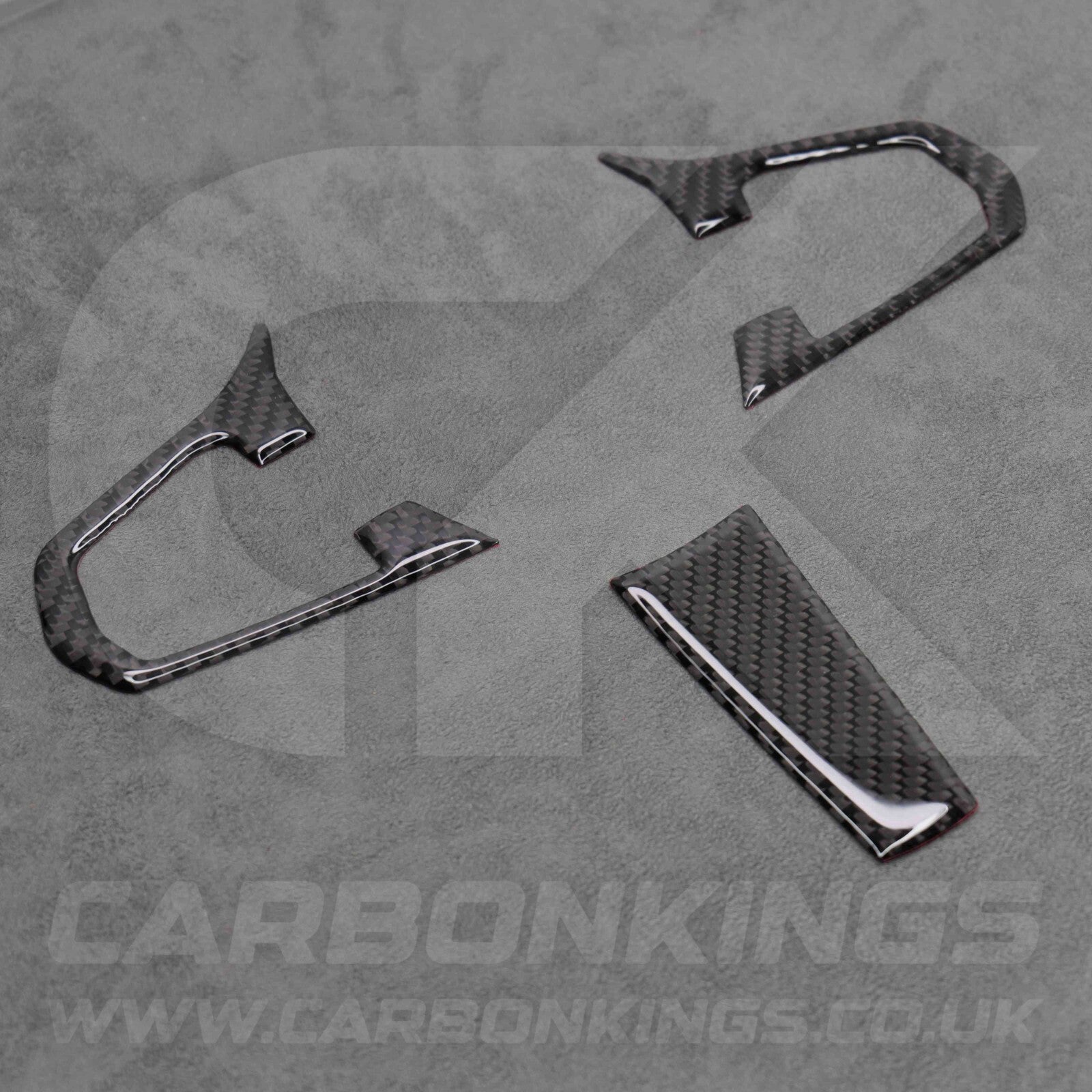 Carbon Fibre Style Steering Wheel Trims for BMW 5 Series G30 G31 G01 G38 X3