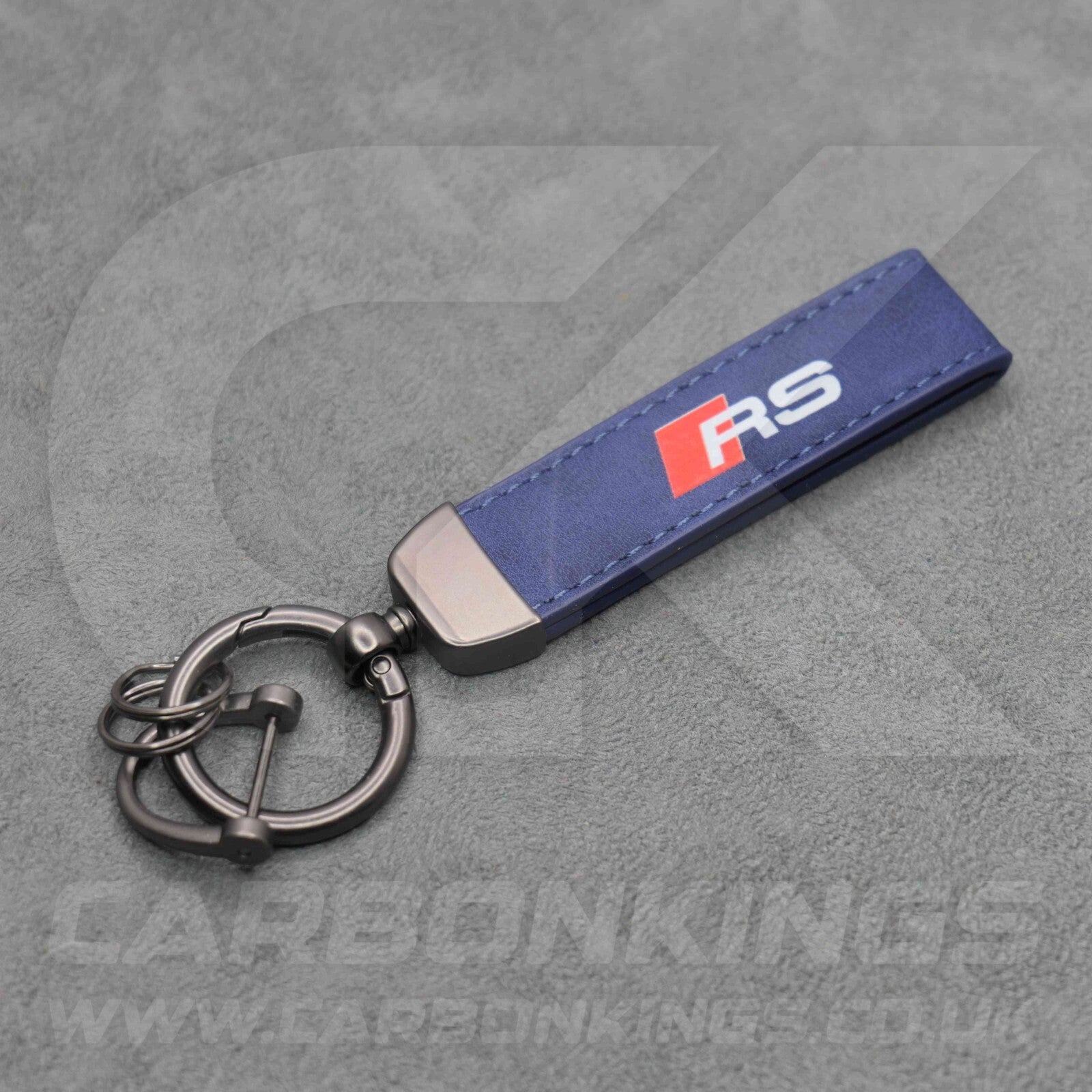 Audi RS Leather Key Ring Chain Premium Durable RS3 RS4 RS5 RS6 RS7 RSQ3 RSQ8