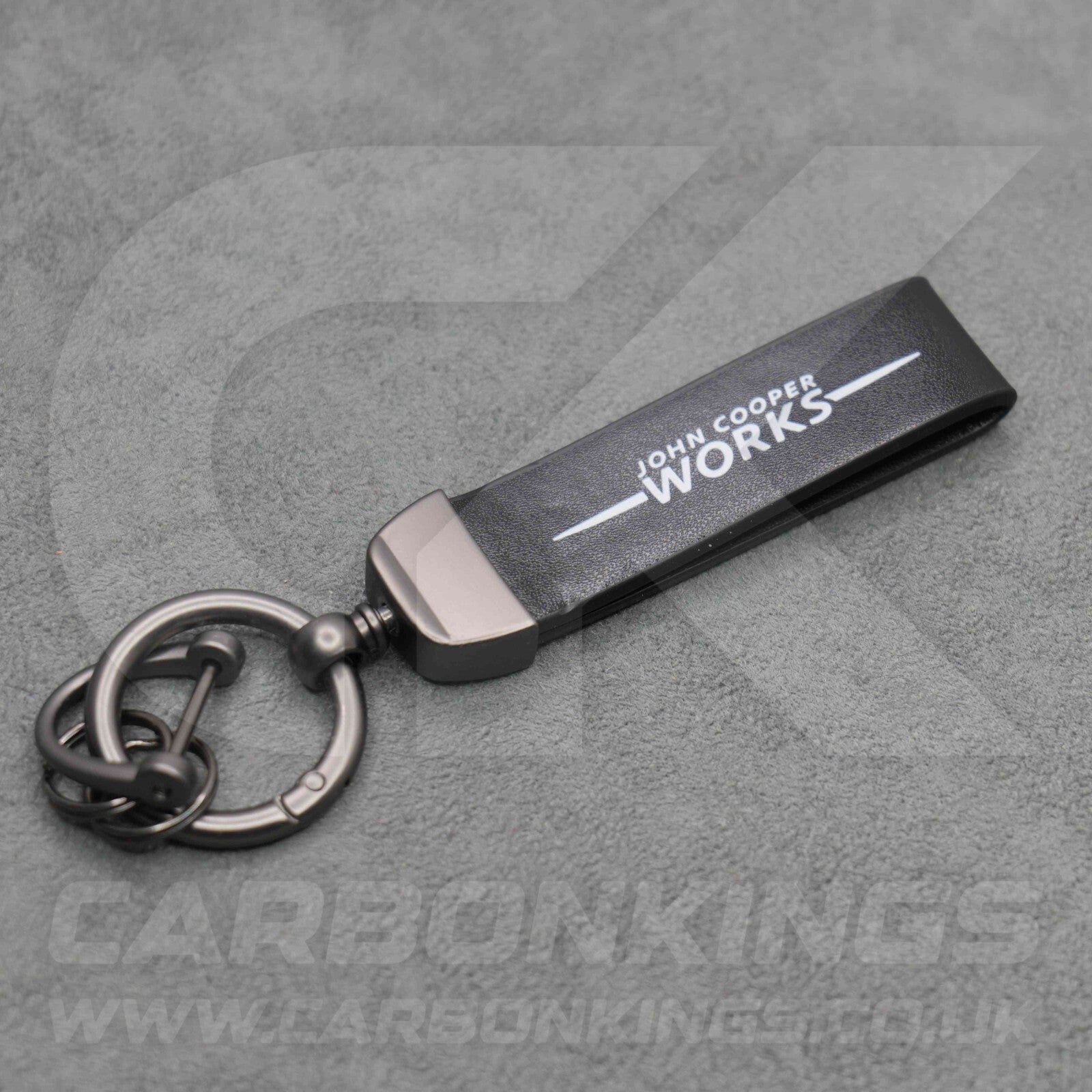 Mini JCW Leather Key Ring Chain John Cooper Works Premium Durable Cooper Clubman