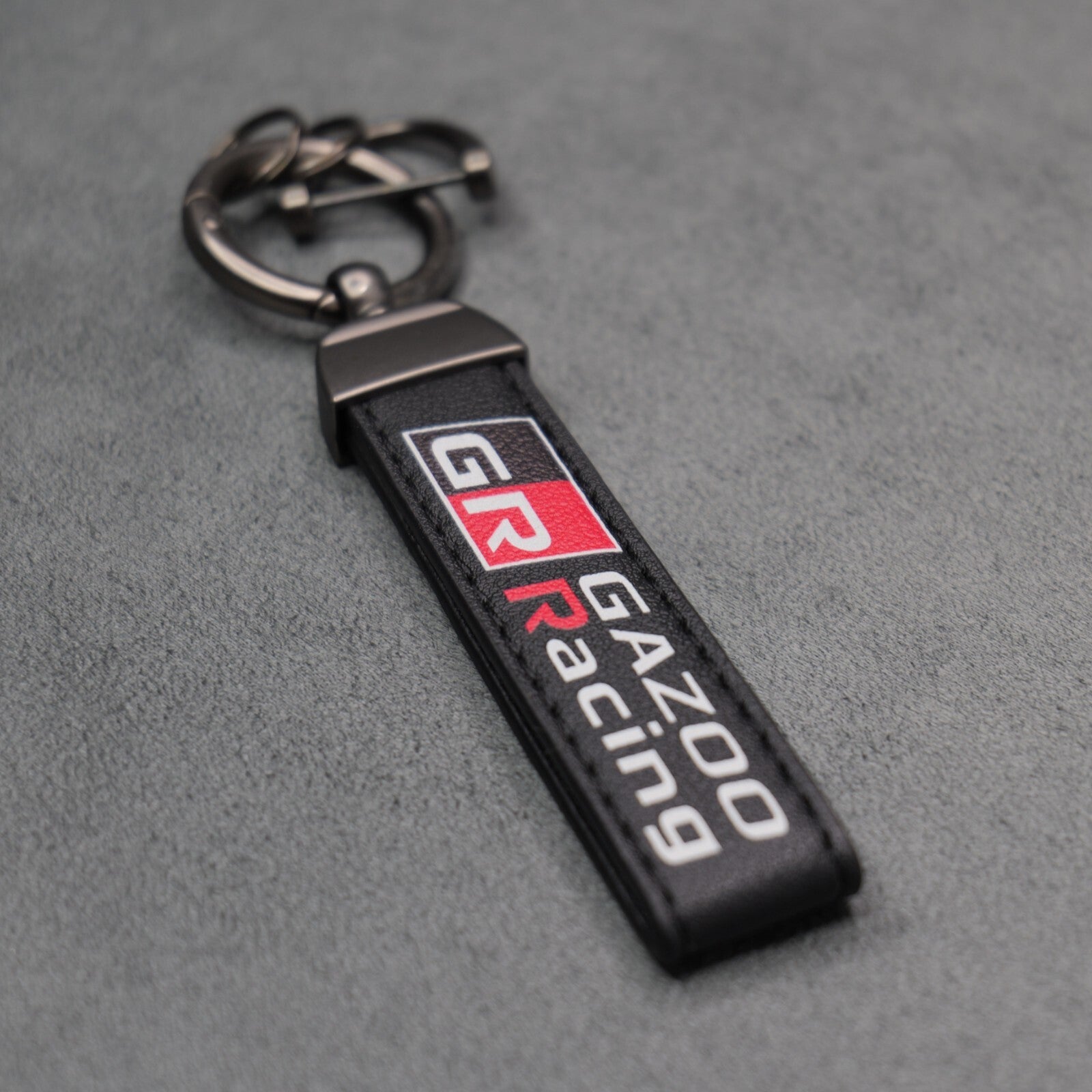 Toyota GR Gazoo Racing Leather Key Ring Chain Yaris Supra GR86 GT86 Corolla