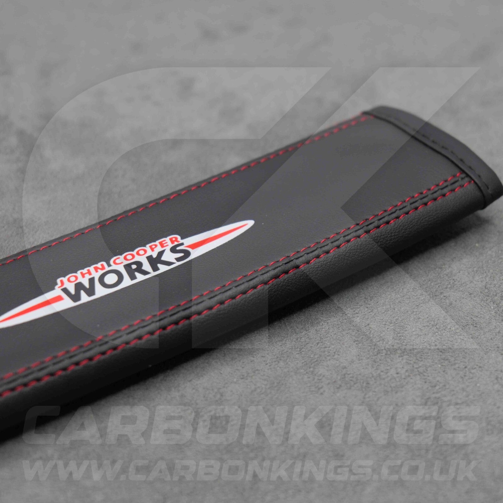John Cooper Works JCW Leather Seatbelt Shoulder Cover Pad Protector Mini Cooper