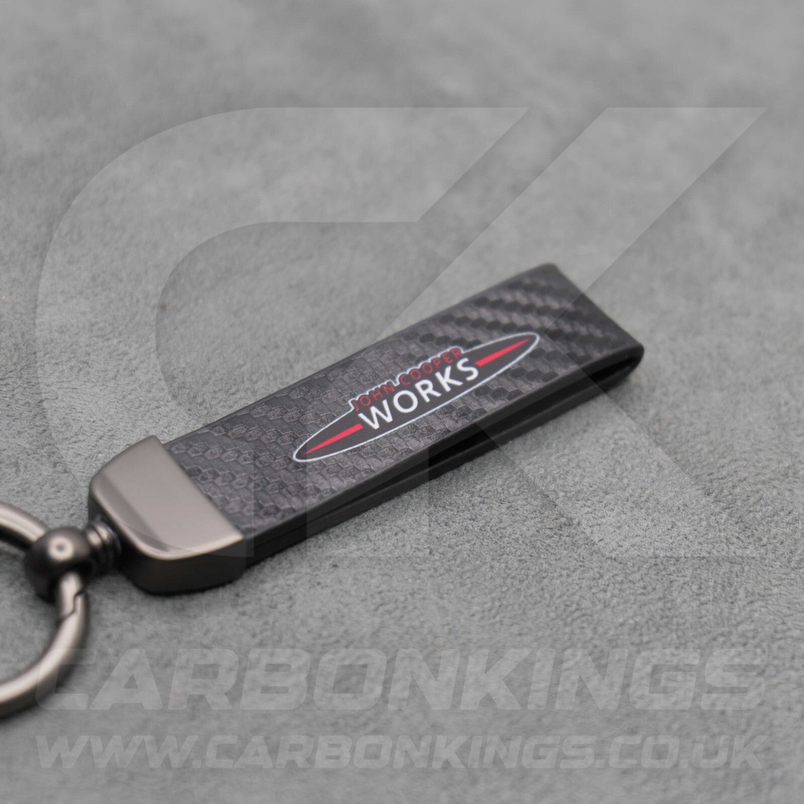 Mini JCW Carbon Fibre Key Ring Chain John Cooper Works Premium & Durable