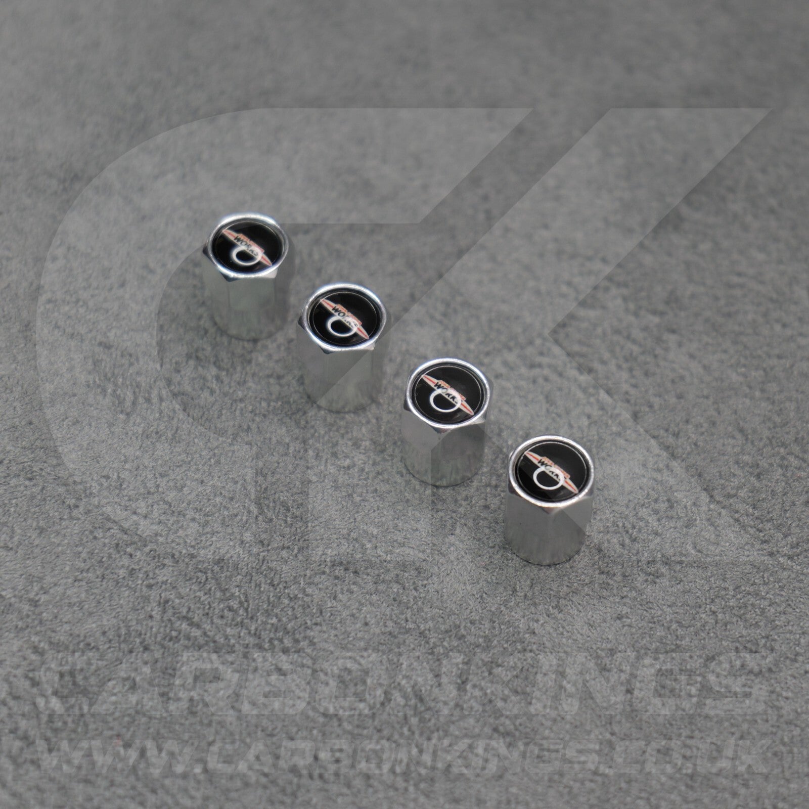 Mini John Cooper Works Silver Anodised Wheel Valve Dust Caps Set F54 F55 R56 R55