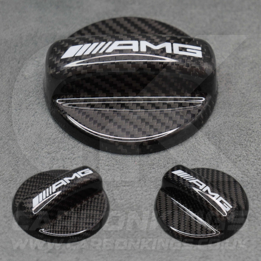 Mercedes AMG Genuine Carbon Fibre Fuel Cap Cover W204 W205 W201 A B C E S Class