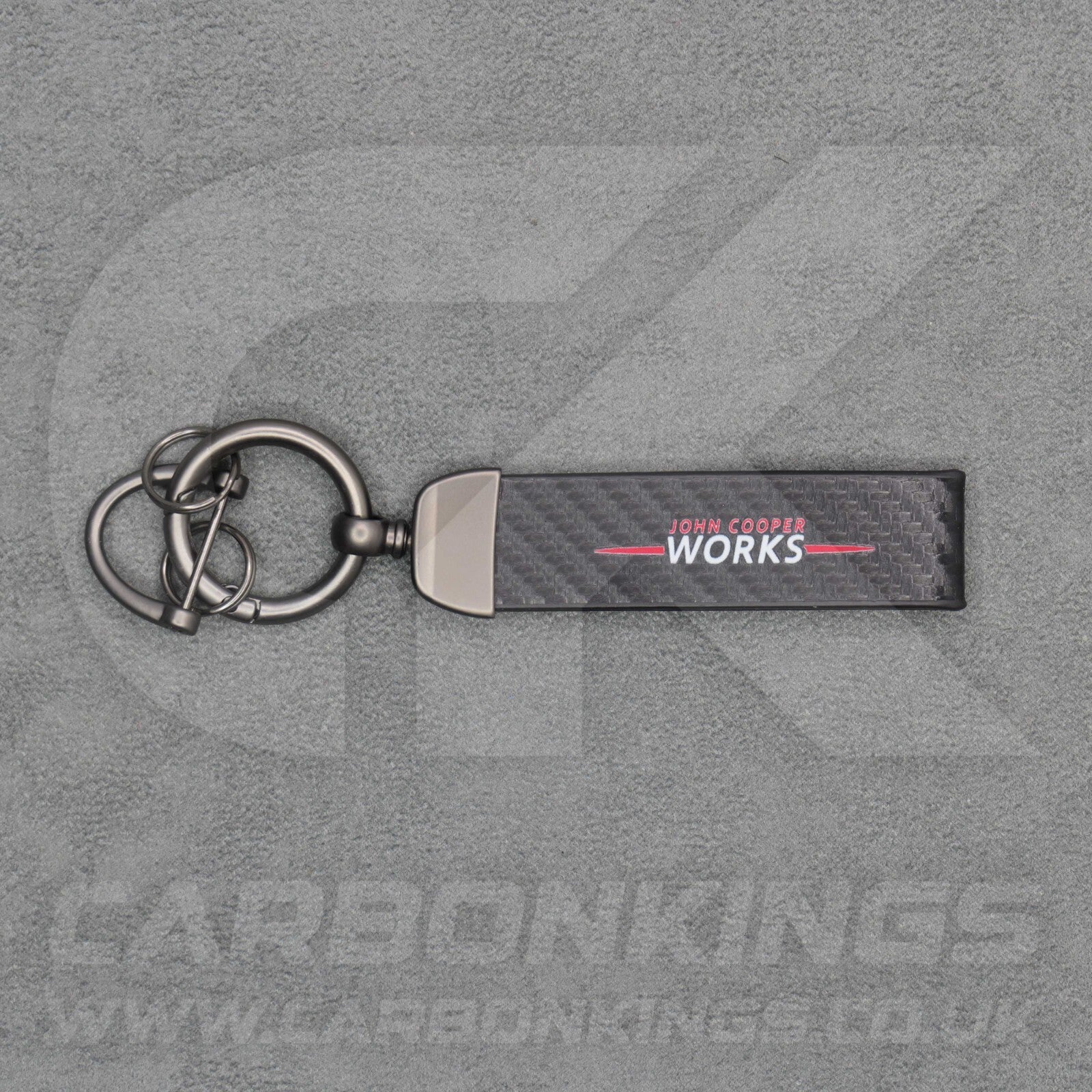 Mini JCW Carbon Fibre Key Ring Chain John Cooper Works Premium & Durable