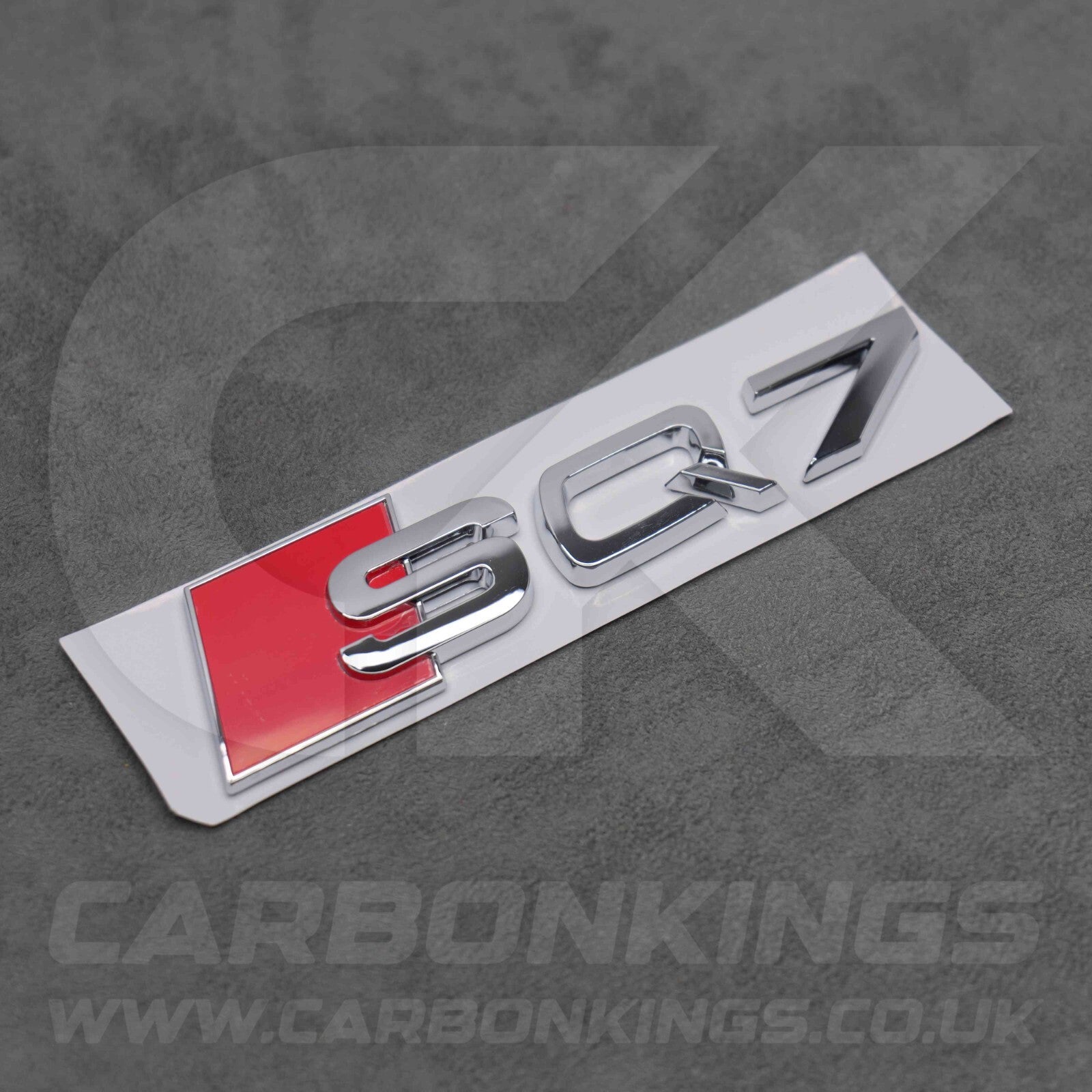 148 x 37mm Audi SQ7 Chrome / Silver Boot Rear Badge Letters Emblem S 4L 4M