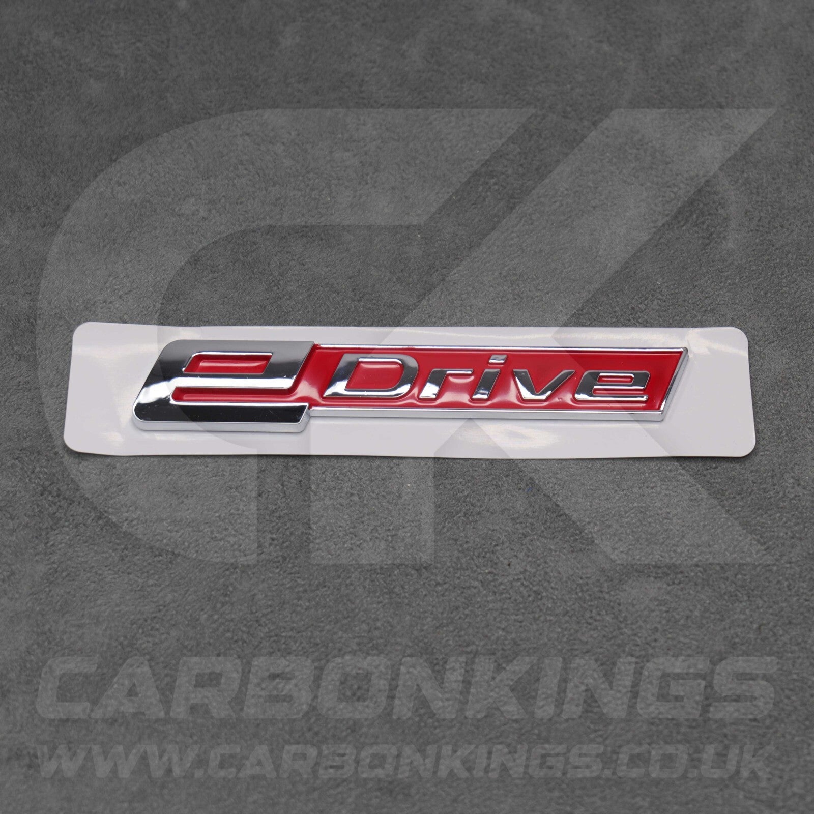 BMW Red & Silver eDrive Rear Emblem Boot Badge Logo BMW i3 i3s i8 iX Electric