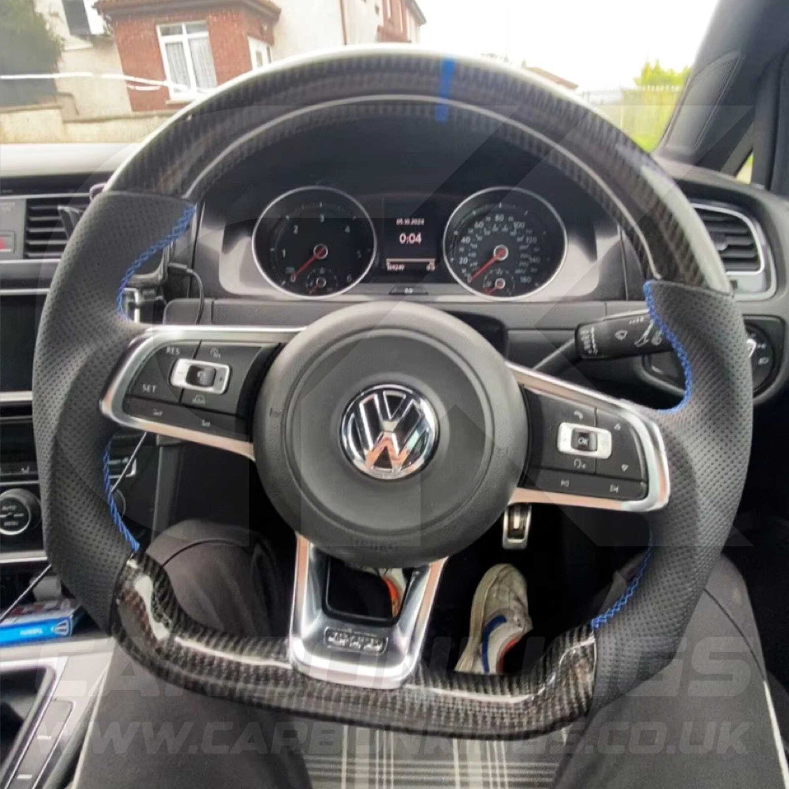Volkswagen Carbon Fibre Steering Wheel VW Golf MK7 MK7.5 R R-Line GTI GTE GTD +