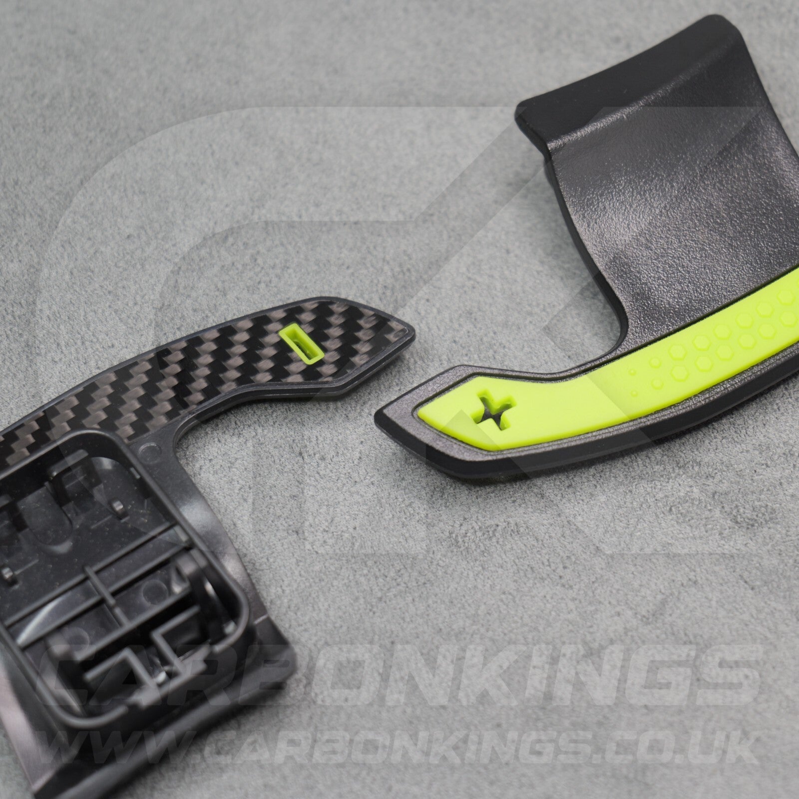 BMW Carbon Fibre / Yellow Gear Paddles Shifters F80 M3 F82 F83 M4 F87 M2 F30 G20
