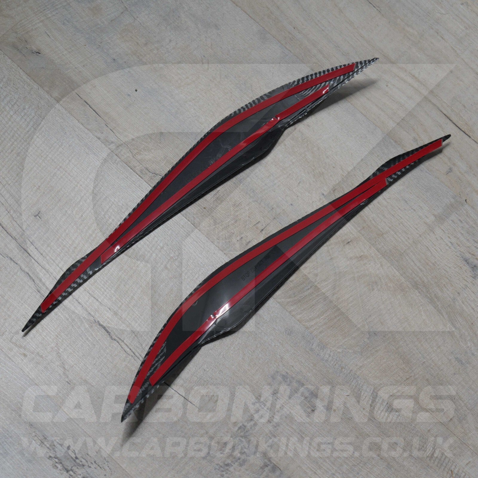 BMW Carbon Fibre Style Headlight Eyebrow Trims for 3 Series F30 F35 2013 - 2018