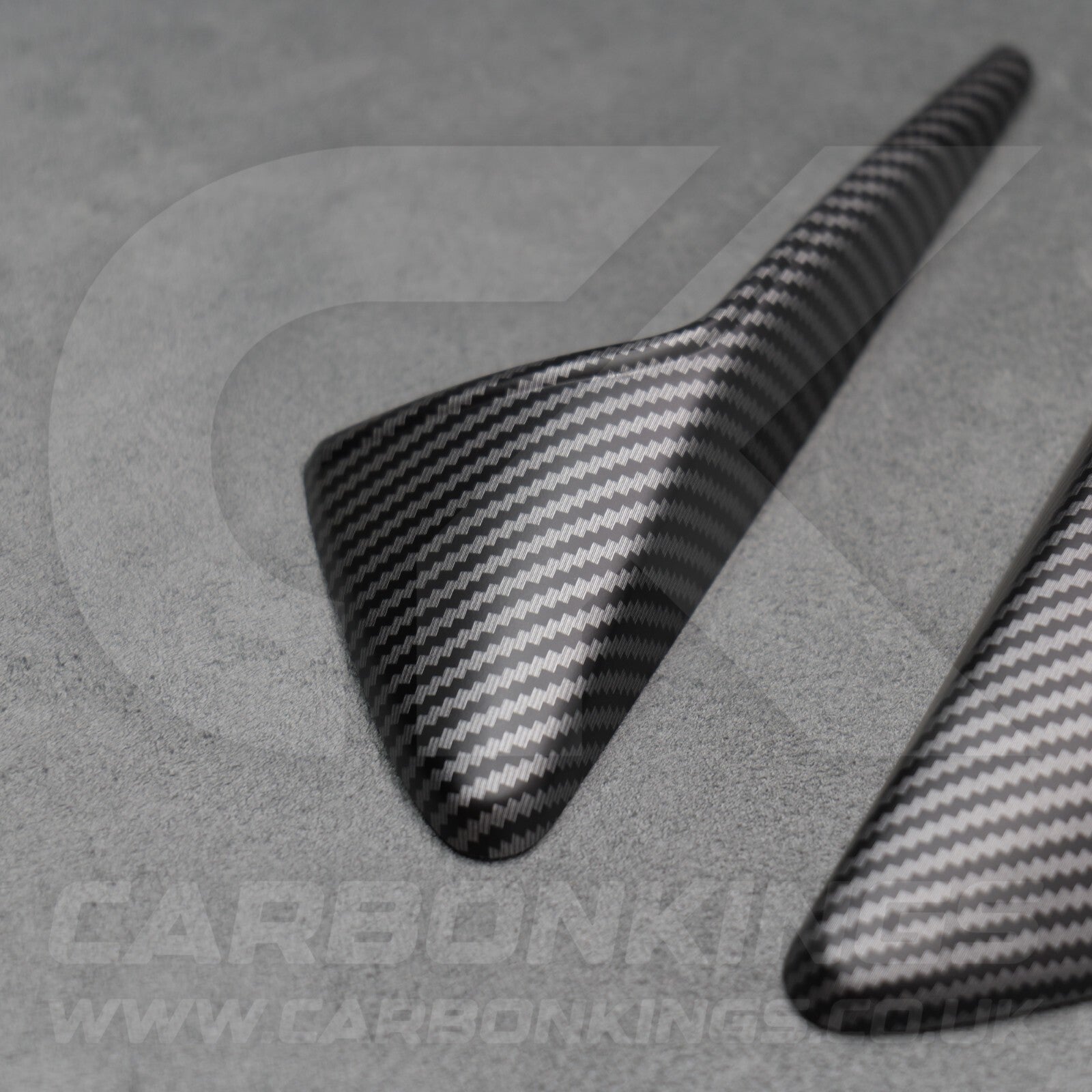 Tesla Model 3 Y X S Matte Carbon Fibre Style Side Camera Trims Caps Covers