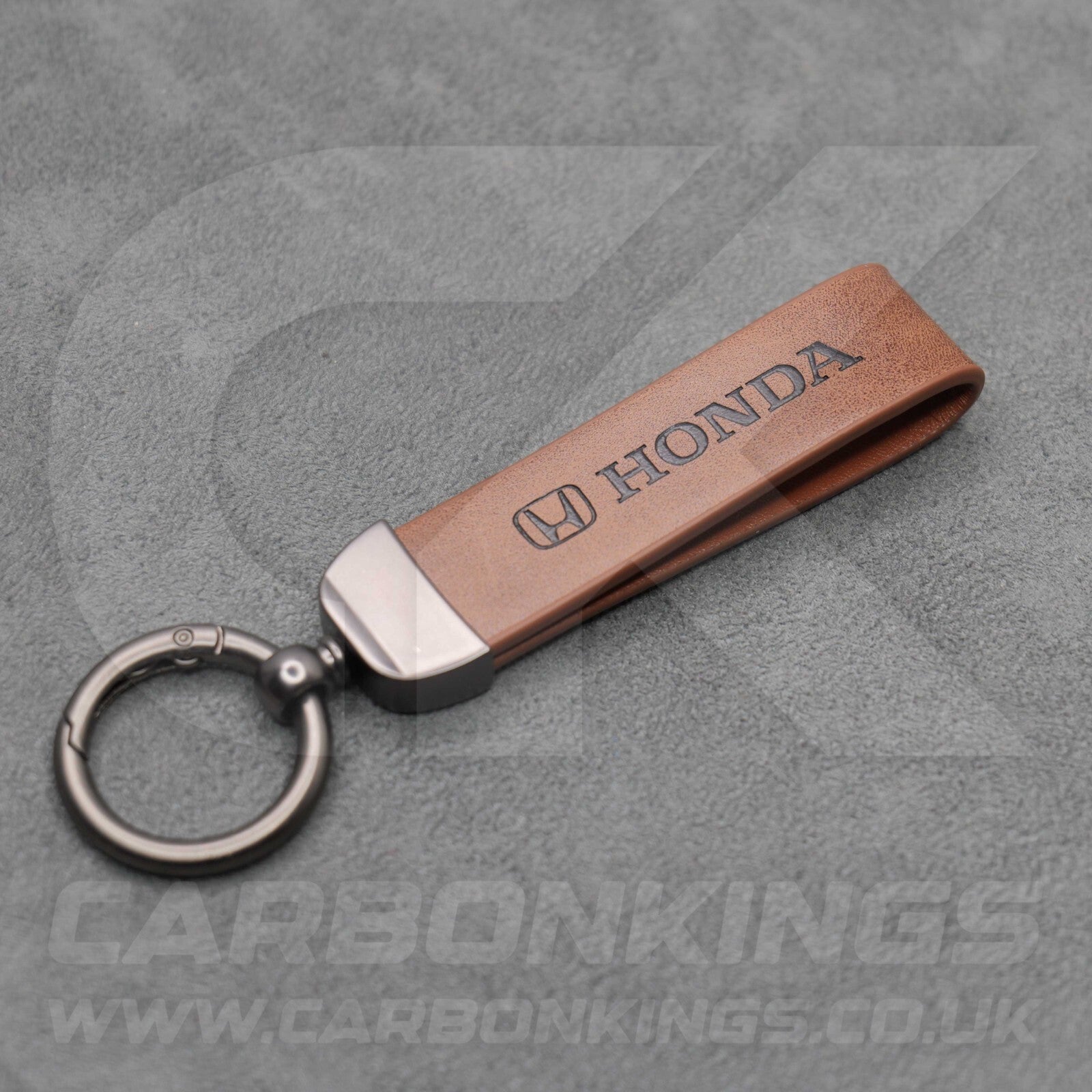 Honda Premium Leather Key Ring Chain Car Civic Type R Jazz CR-V HR-V ZR-V e:Ny1