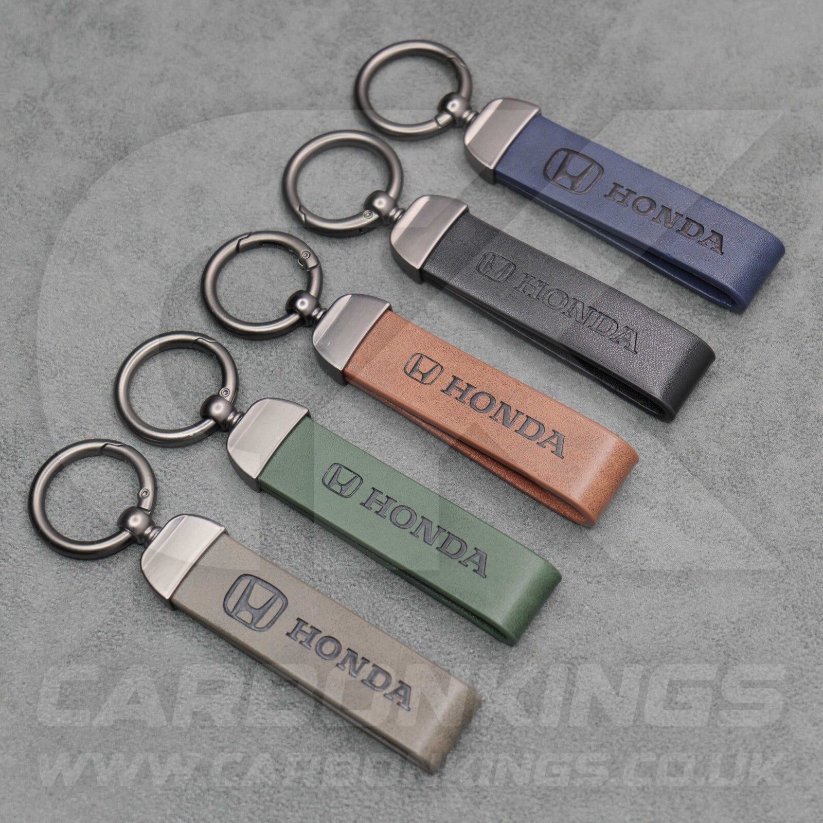 Honda Premium Leather Key Ring Chain Car Civic Type R Jazz CR-V HR-V ZR-V e:Ny1