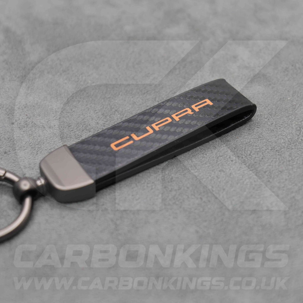 CUPRA Carbon Fibre Key Ring Chain VZ Born Ateca Leon Formentor Tavascan Terramar