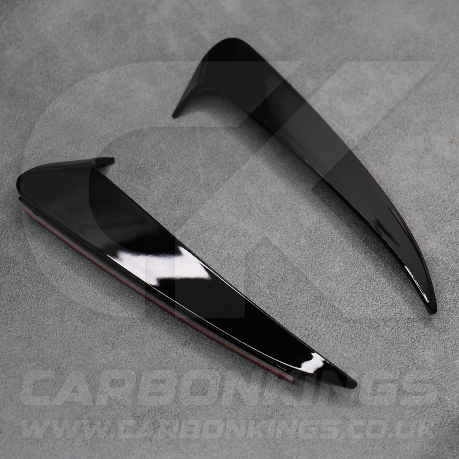 Mercedes C43 C63 Saloon Gloss Black Rear Bumper Side Vent Trims W205 C Class AMG
