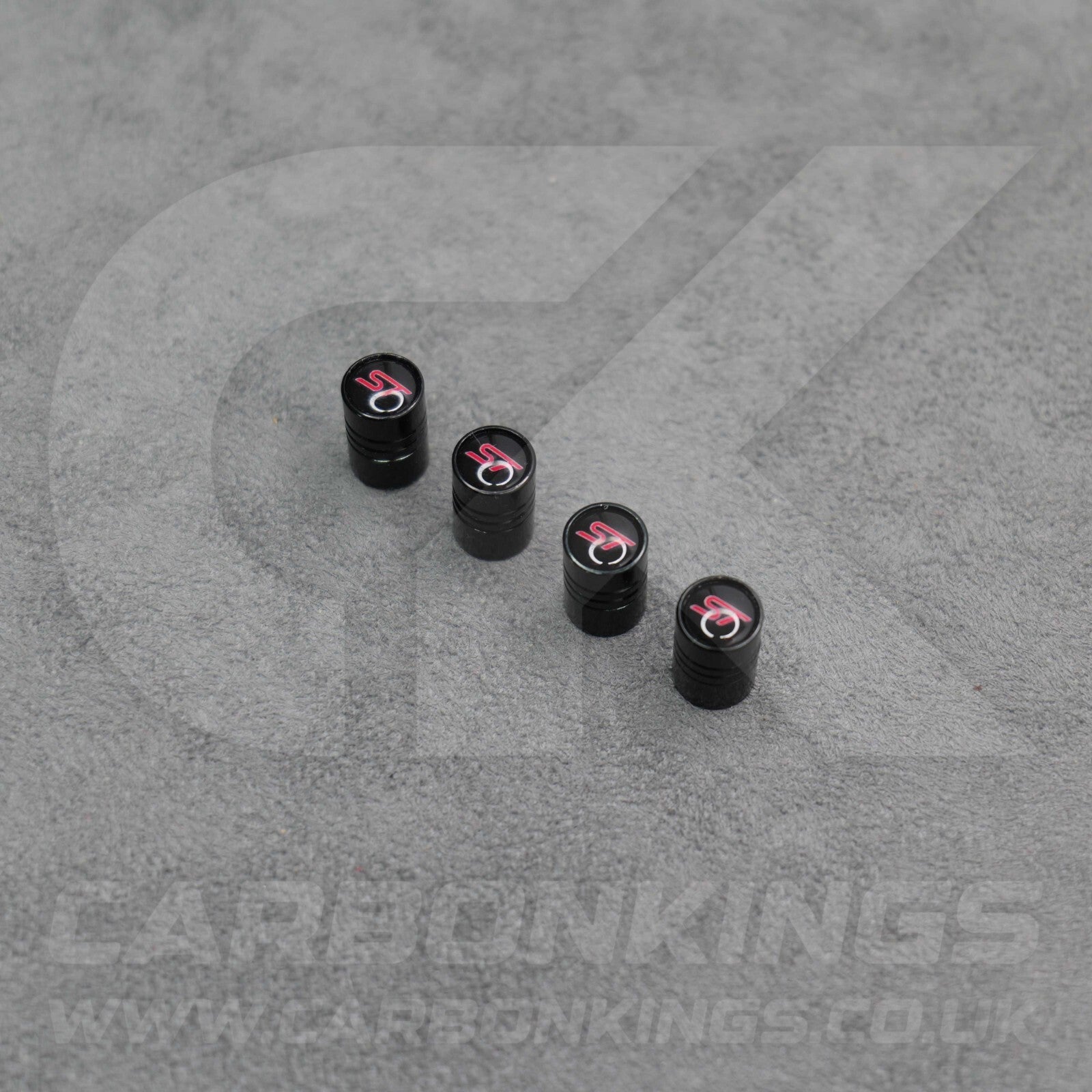 Ford ST Sport Black Anodised Wheel Valve Dust Caps Set Fiesta Focus Edge Puma