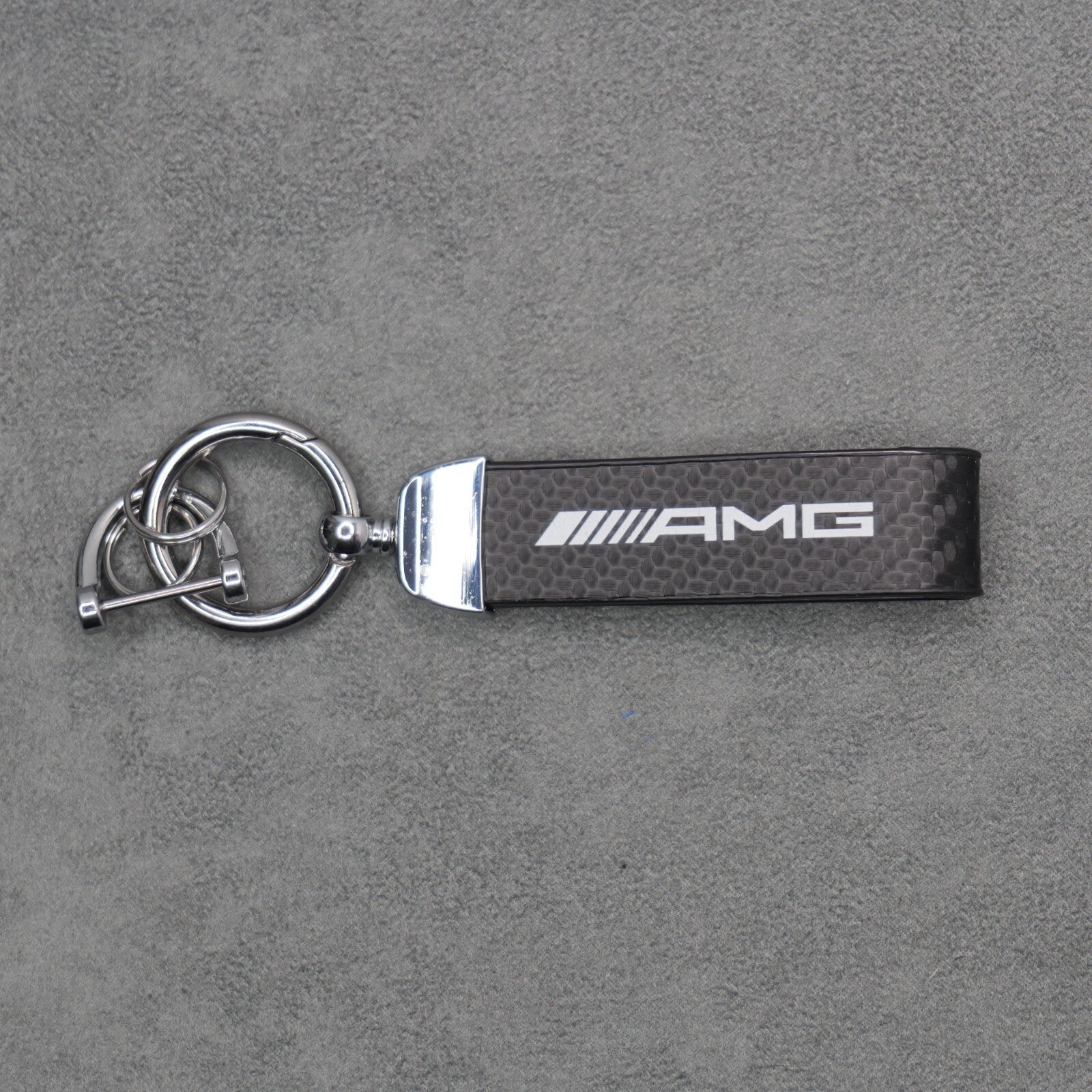 Mercedes AMG Carbon Fibre Key Ring Chain Premium Durable C63 C43 A45 E63 S63 A35