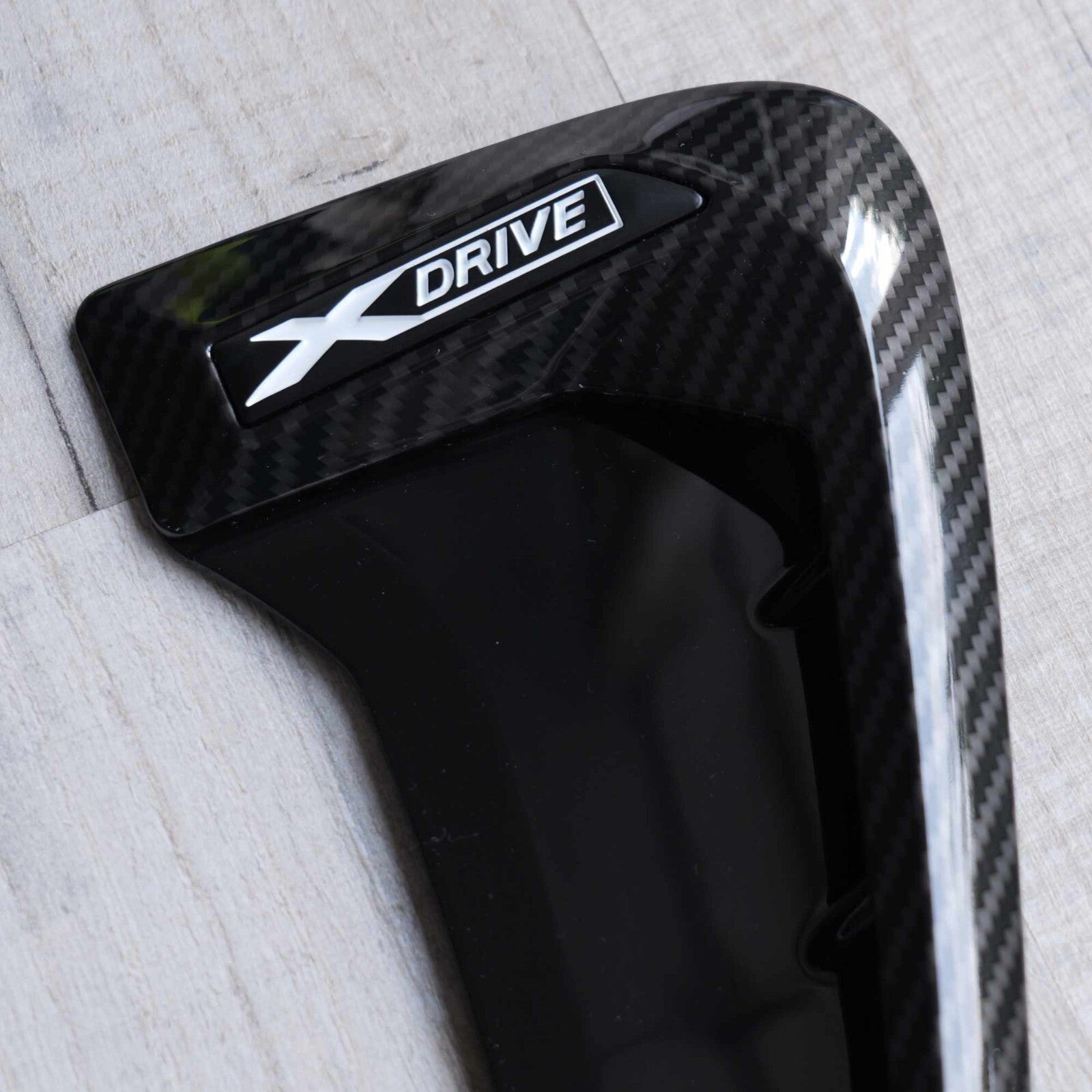 BMW X Drive Carbon Fibre Style Side Fender Vent Trims for X5 F15 SUV 2013 - 2018
