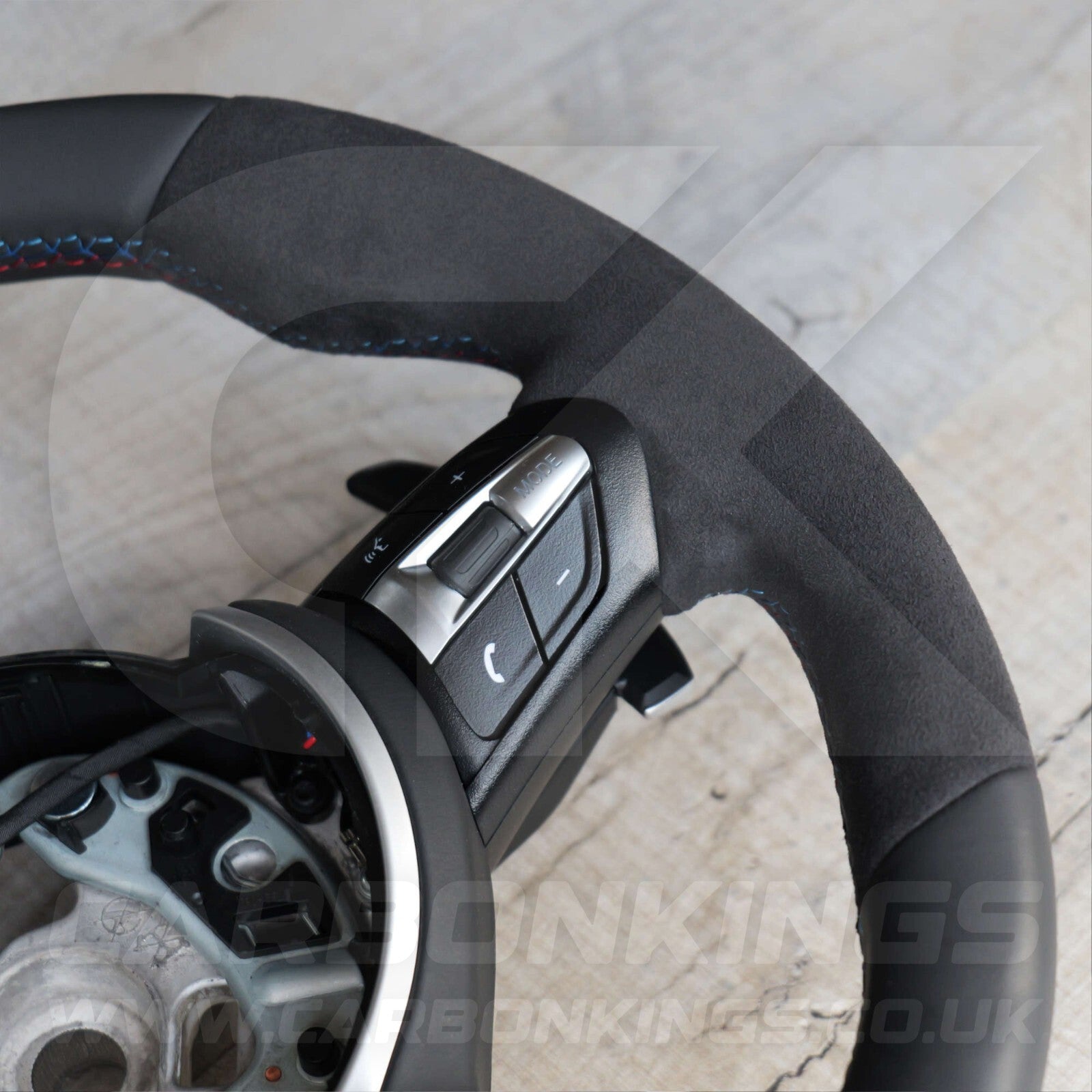 BMW Alcantara M Sport Blue Steering Wheel 1 2 3 4 X1 X3 X4 X5 X6 M2 M3 M4 F80 +