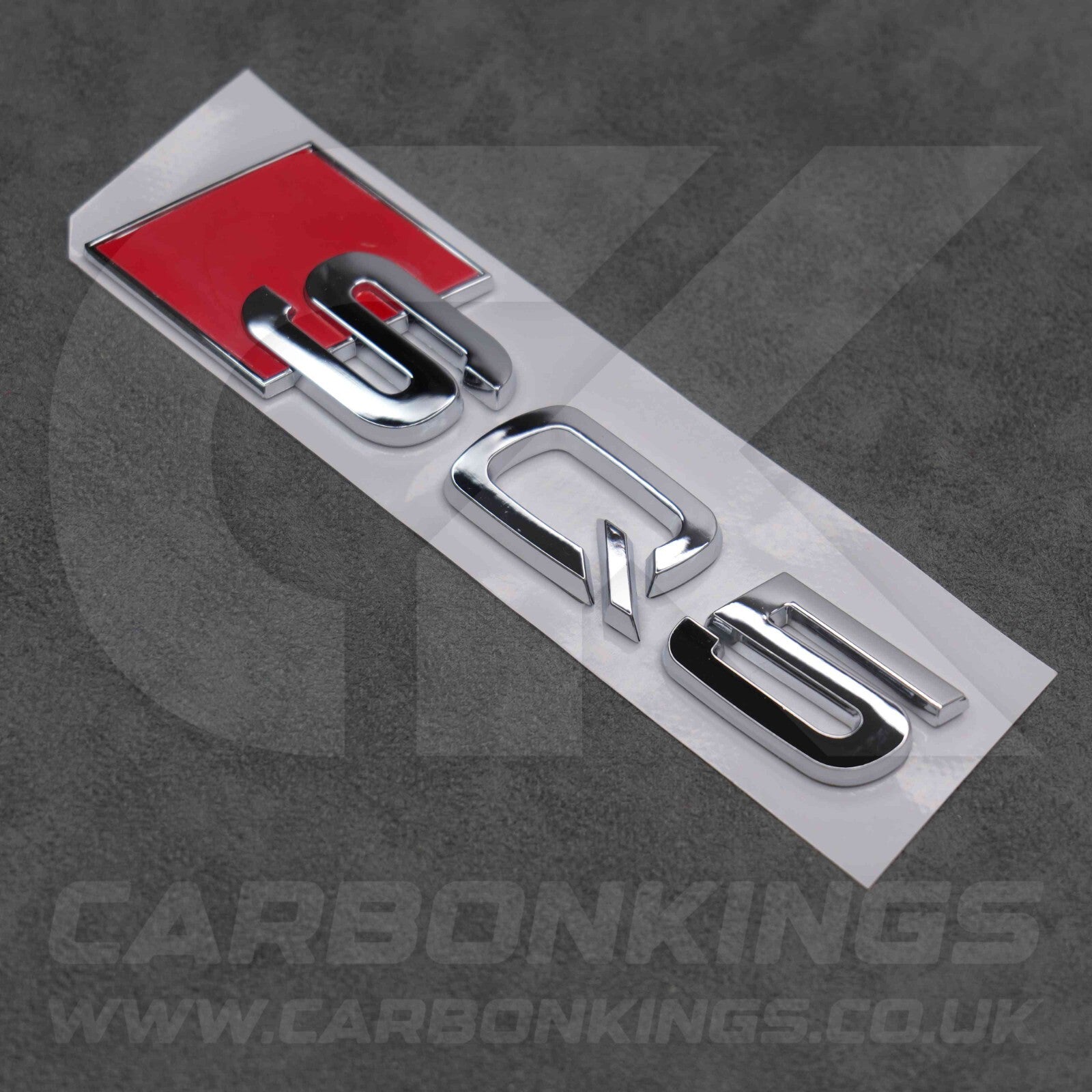122 x 31mm Audi SQ5 Chrome / Silver Boot Rear Badge Letters Emblem S 8R FY 80A