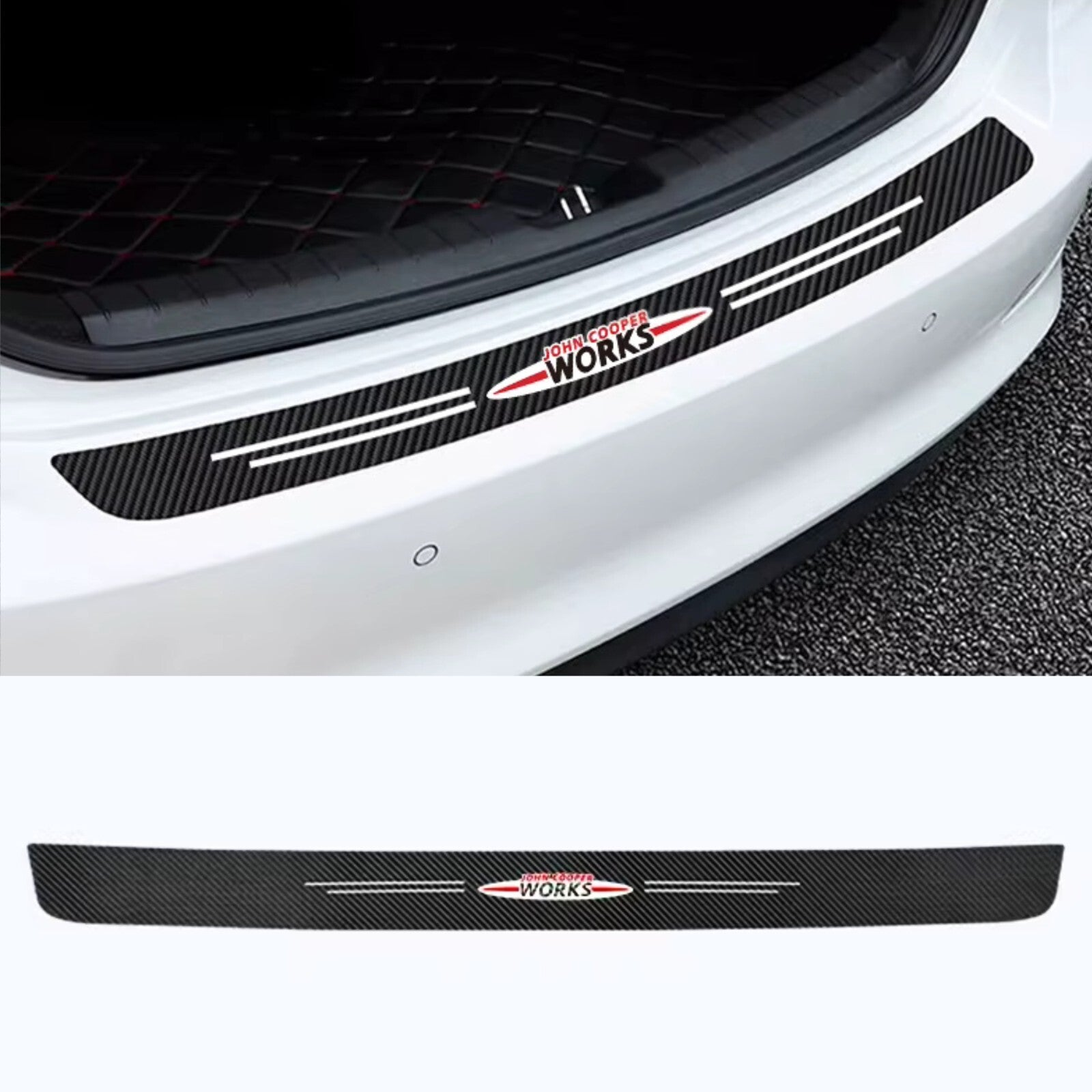 Mini JCW John Cooper Works Carbon Fibre Style Anti Scratch Boot Protector Lining