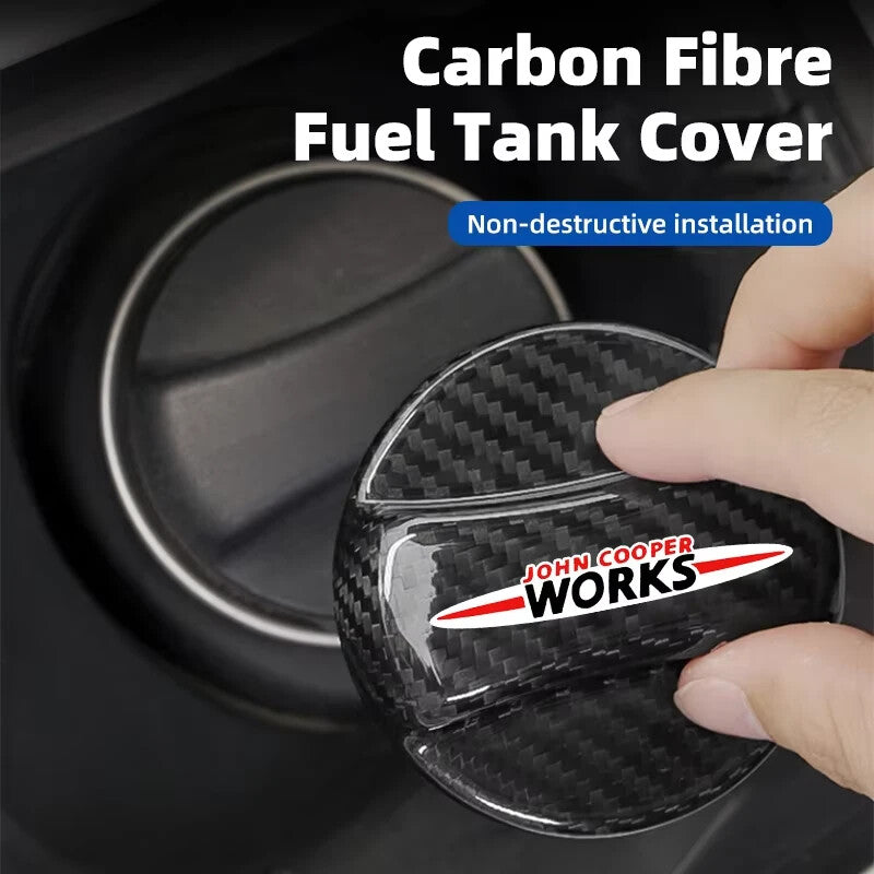 MINI Cooper JCW Genuine Carbon Fibre Fuel Filler Cap Cover R56 R55 R53 R52 R50 +