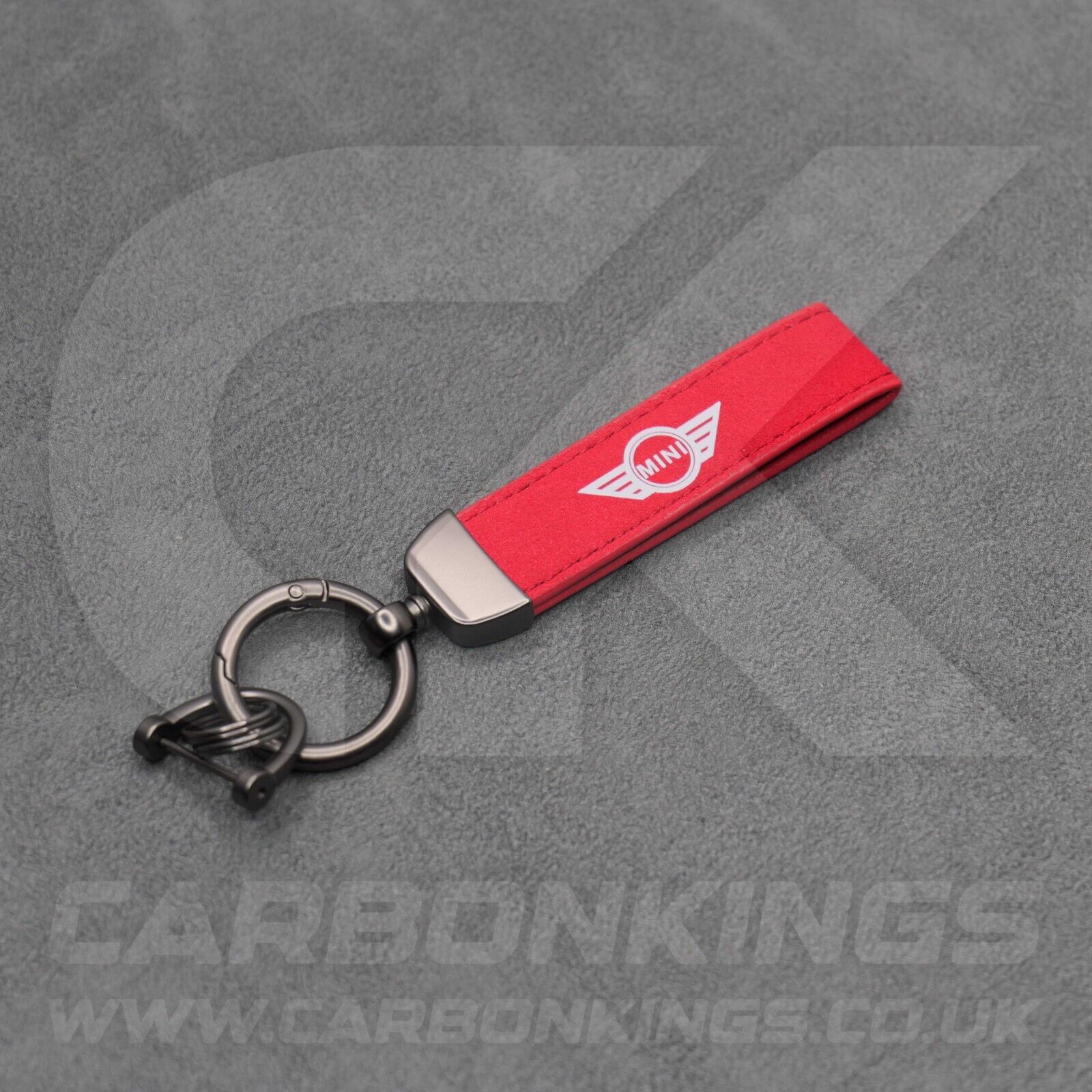 Mini Suede Key Ring Chain Cooper Countryman Aceman S Alcantara Premium Car