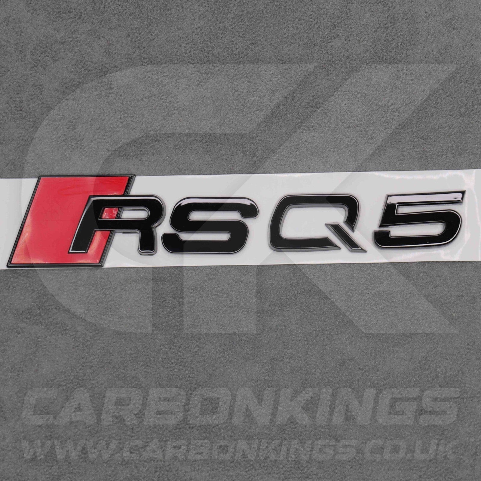 122 x 31mm Audi RSQ5 Gloss Black Boot Rear Badge Letters Logo Emblem S 8R FY 80A