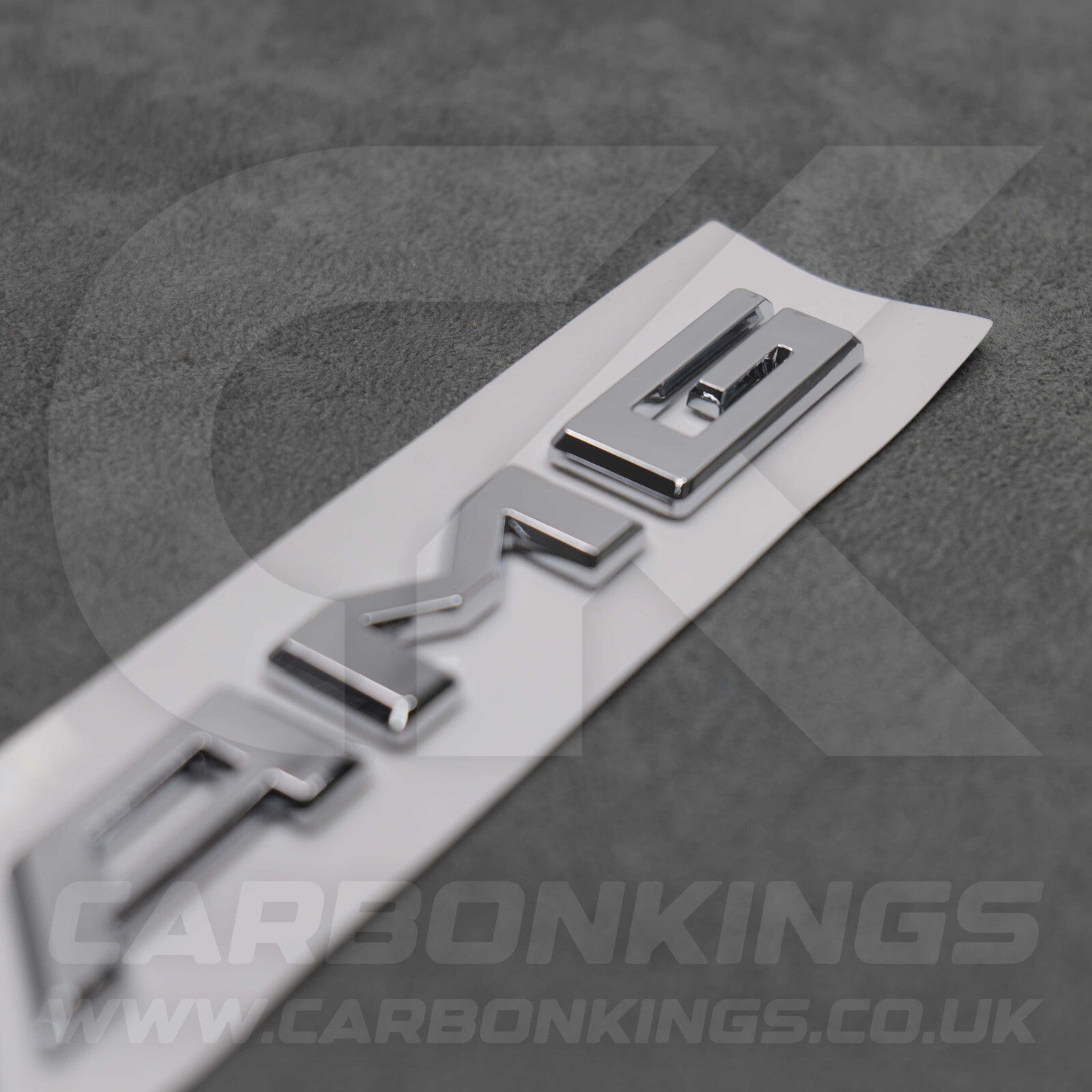 Mercedes Silver Chrome AMG Boot Badge Letters C43 C63 E43 E63 A35 A45 S43 S63