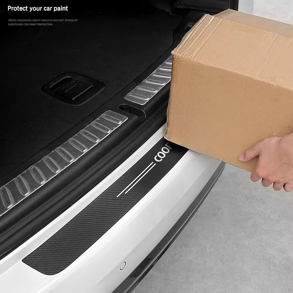 Mini Cooper S Carbon Fibre Style Anti Scratch Protective Boot Protector
