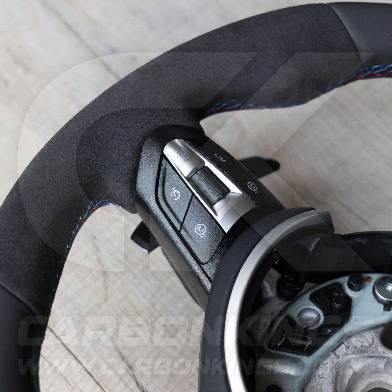 BMW Alcantara M Sport Blue Steering Wheel 1 2 3 4 X1 X3 X4 X5 X6 M2 M3 M4 F80 +