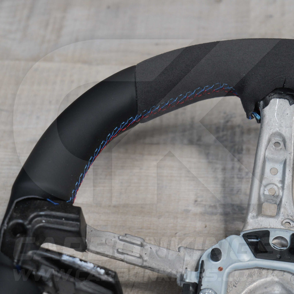 BMW Alcantara M Sport Blue Steering Wheel 1 2 3 4 X1 X3 X4 X5 X6 M2 M3 M4 F80 +