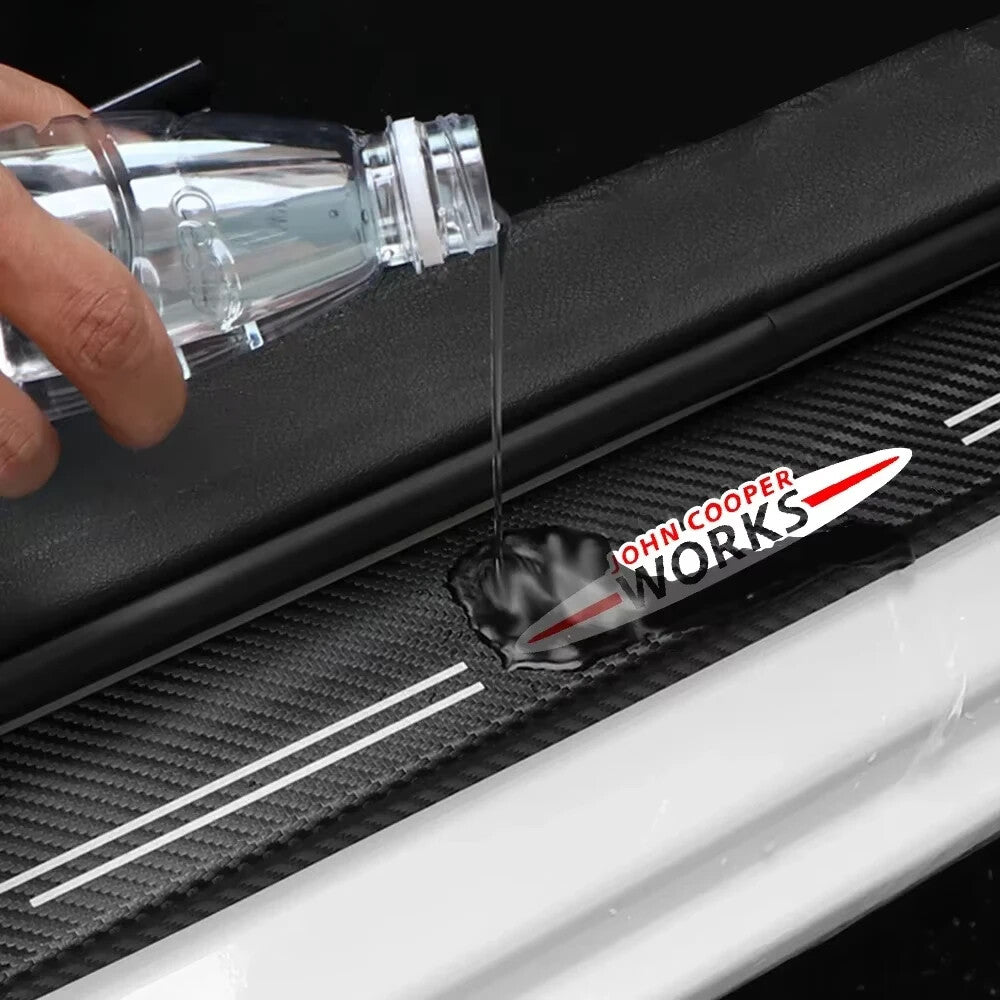 Mini JCW Carbon Fibre Anti Scratch Door Sill Protector Set John Cooper Works R56