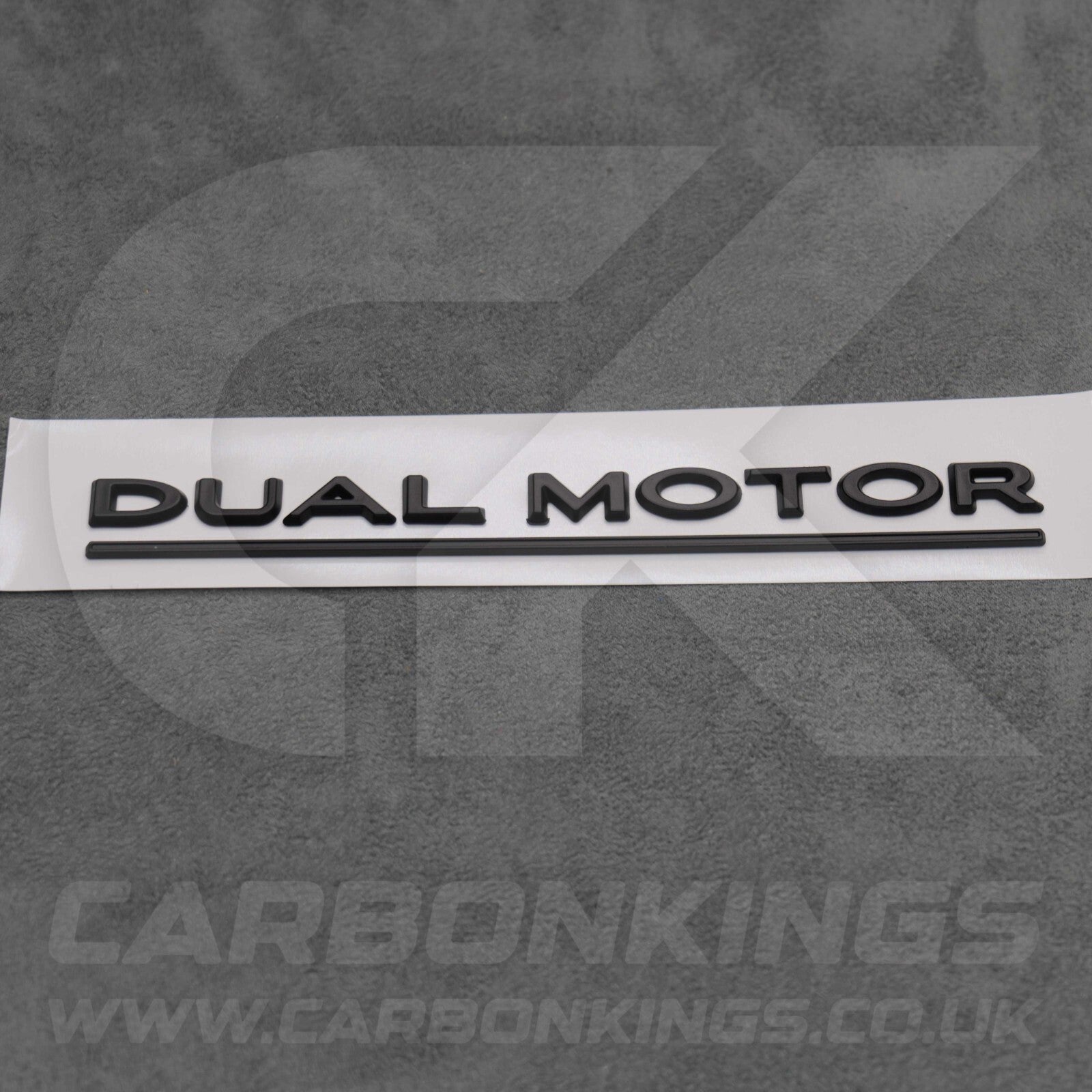 Tesla Matte Black Dual Motor Rear Boot Badge Letters Model S 3 X Y Performance