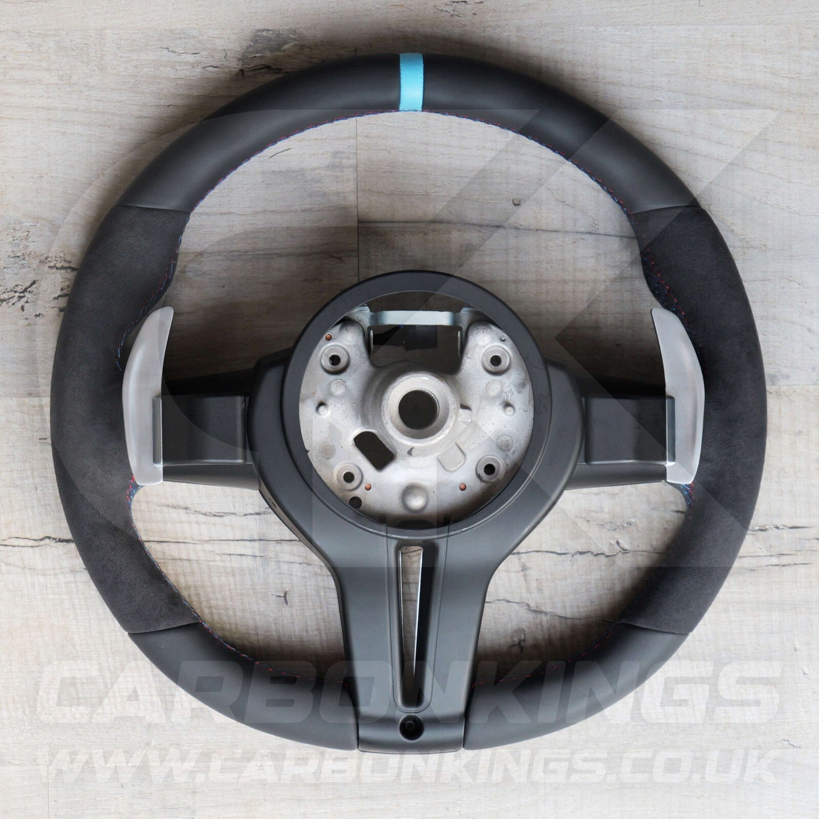 BMW Alcantara M Sport Blue Steering Wheel 1 2 3 4 X1 X3 X4 X5 X6 M2 M3 M4 F80 +