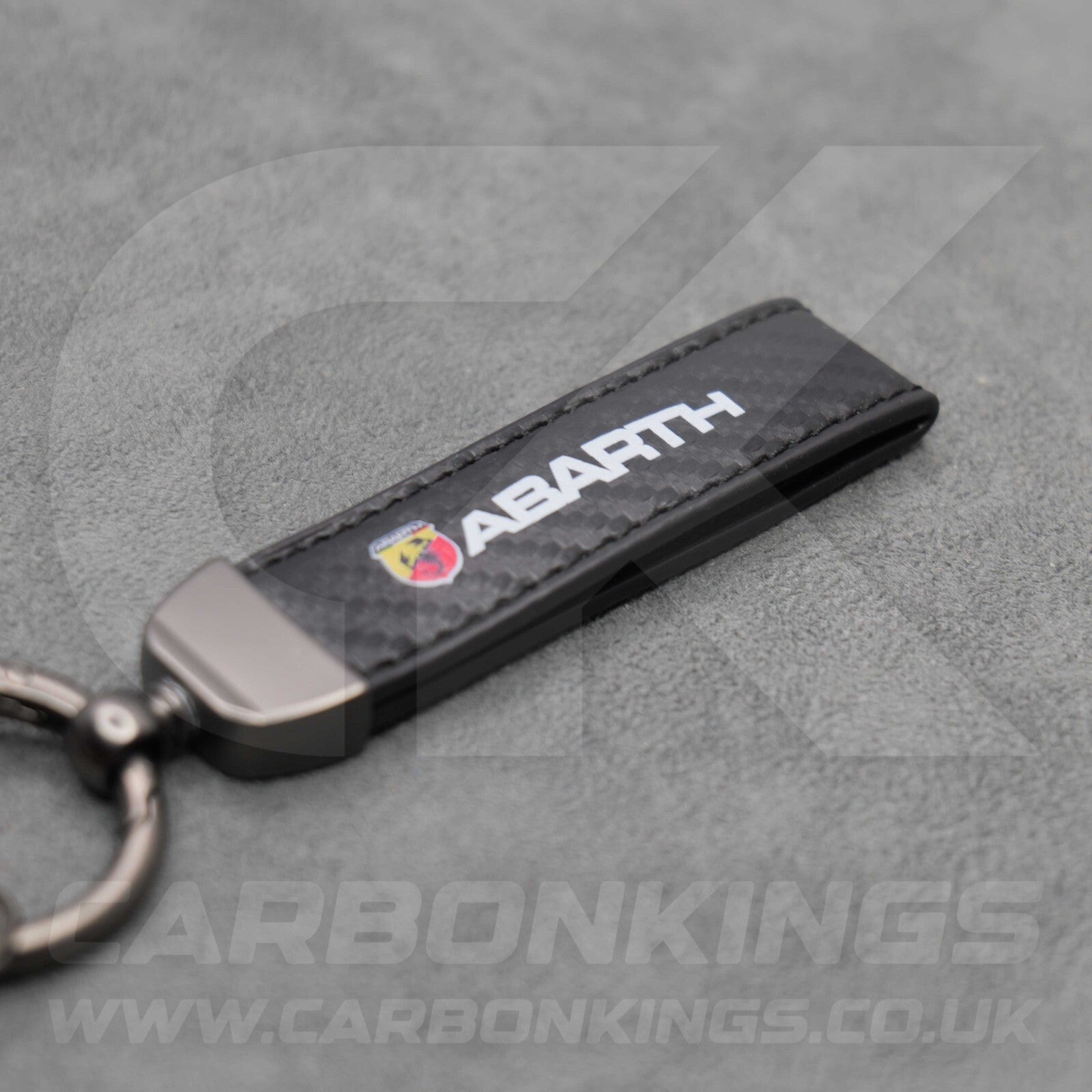 Fiat Abarth Carbon Fibre Key Ring Chain Premium & Durable 500 595 695 Punto