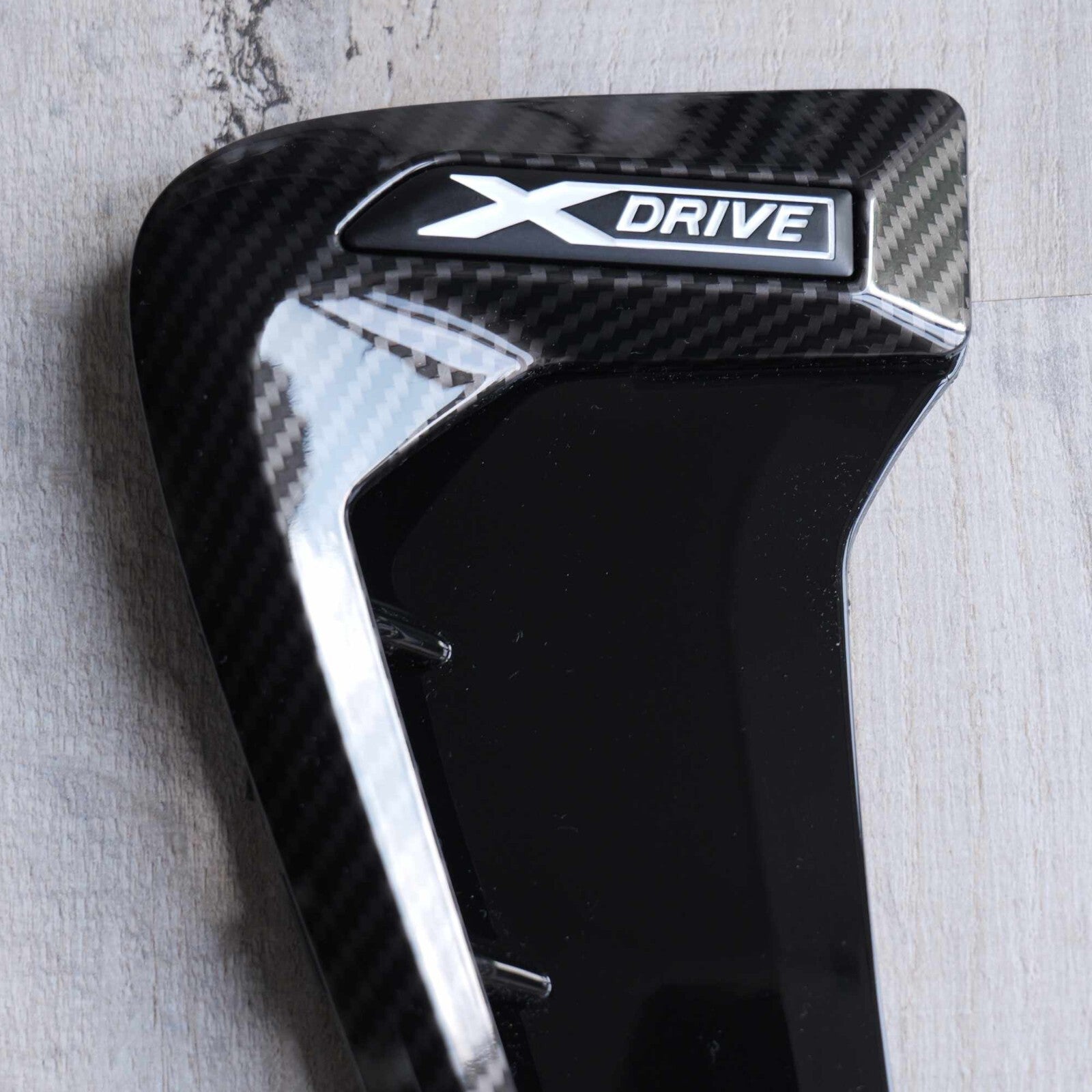 BMW X Drive Carbon Fibre Style Side Fender Vent Trims for X5 F15 SUV 2013 - 2018