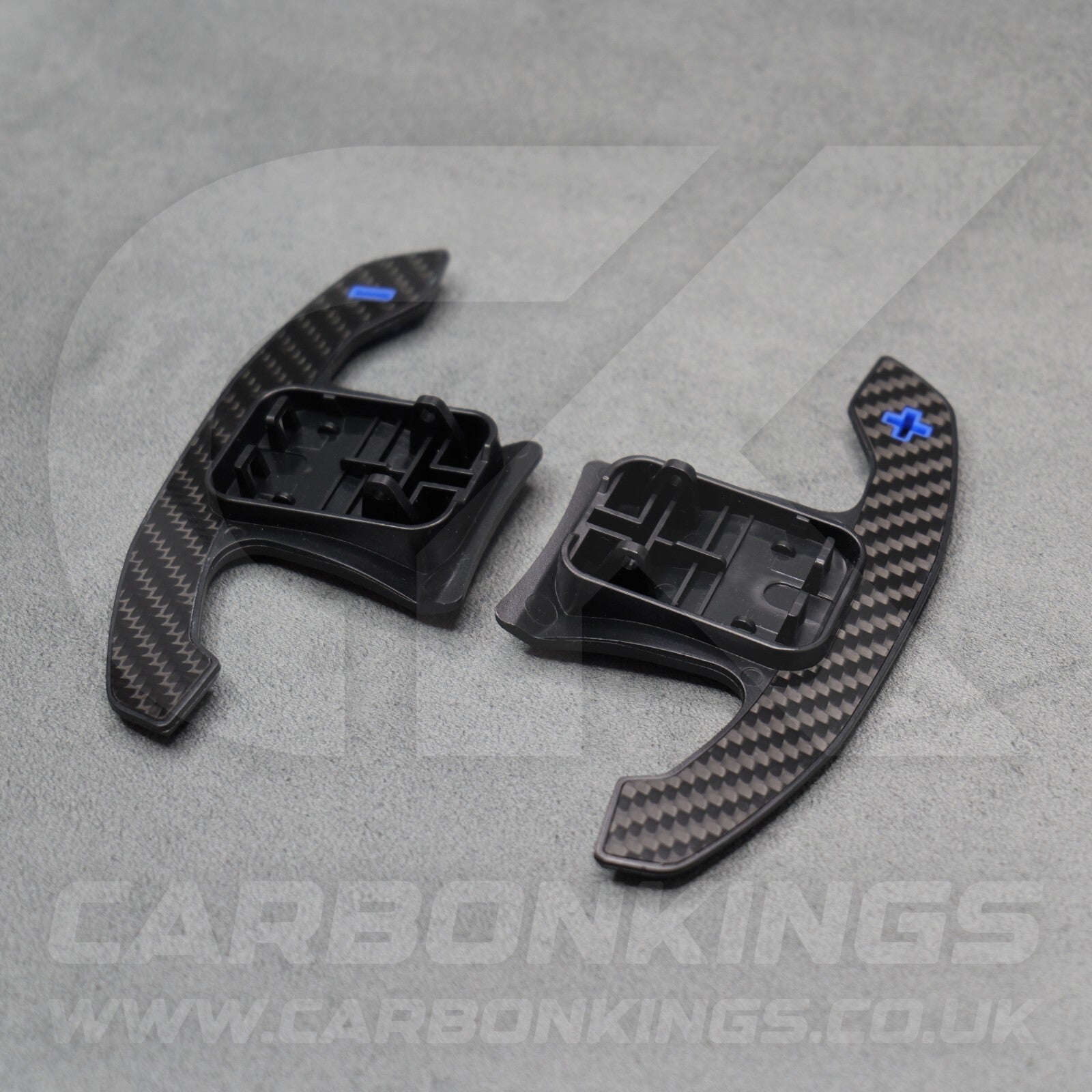 Mini F56 Carbon Fibre & Blue Steering Wheel Paddle Shifters JCW Cooper S 2018 +