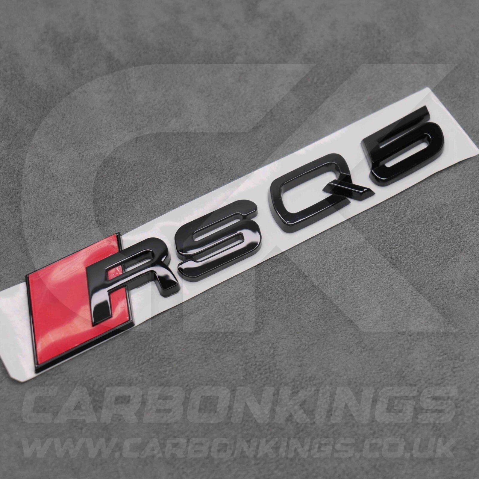 148 x 37mm Audi RSQ5 Gloss Black Boot Rear Badge Letters Logo Emblem S 8R FY 80A