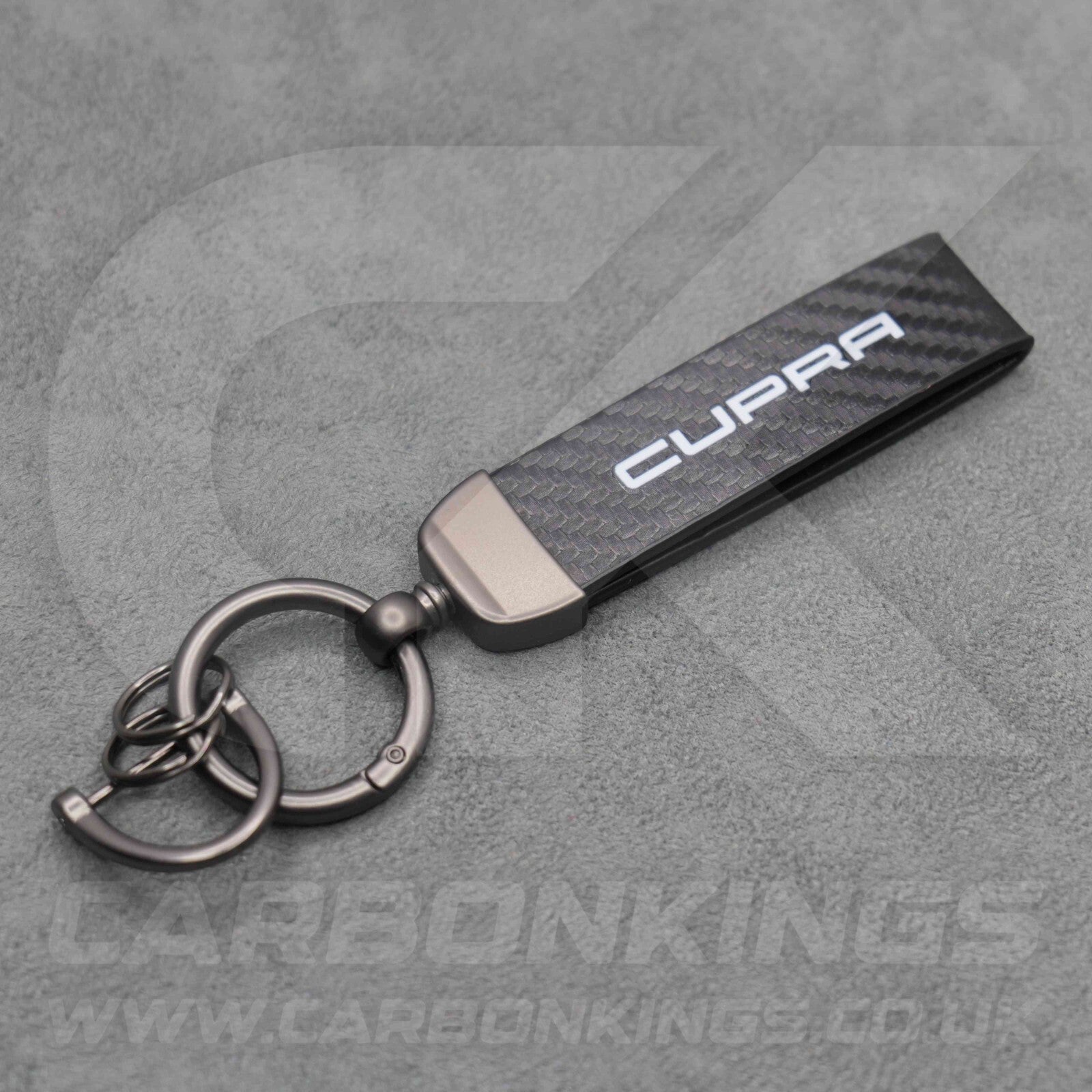 CUPRA Carbon Fibre Key Ring Chain VZ Born Ateca Leon Formentor Tavascan Terramar