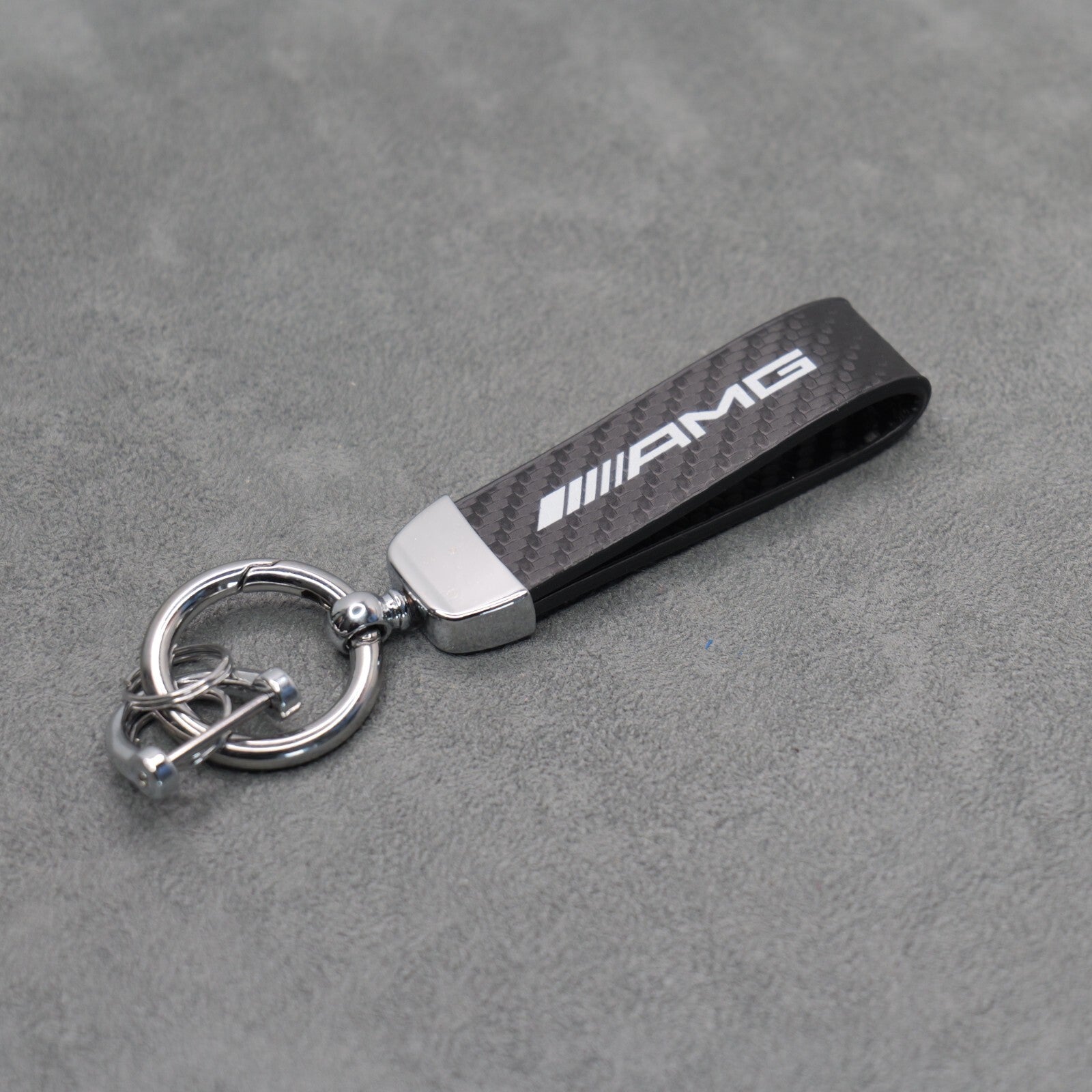 Mercedes AMG Carbon Fibre Key Ring Chain Premium Durable C63 C43 A45 E63 S63 A35